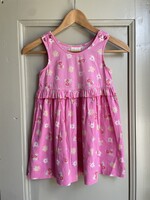 Laura Ashley Pink Floral Ruffle Dress 3-4y