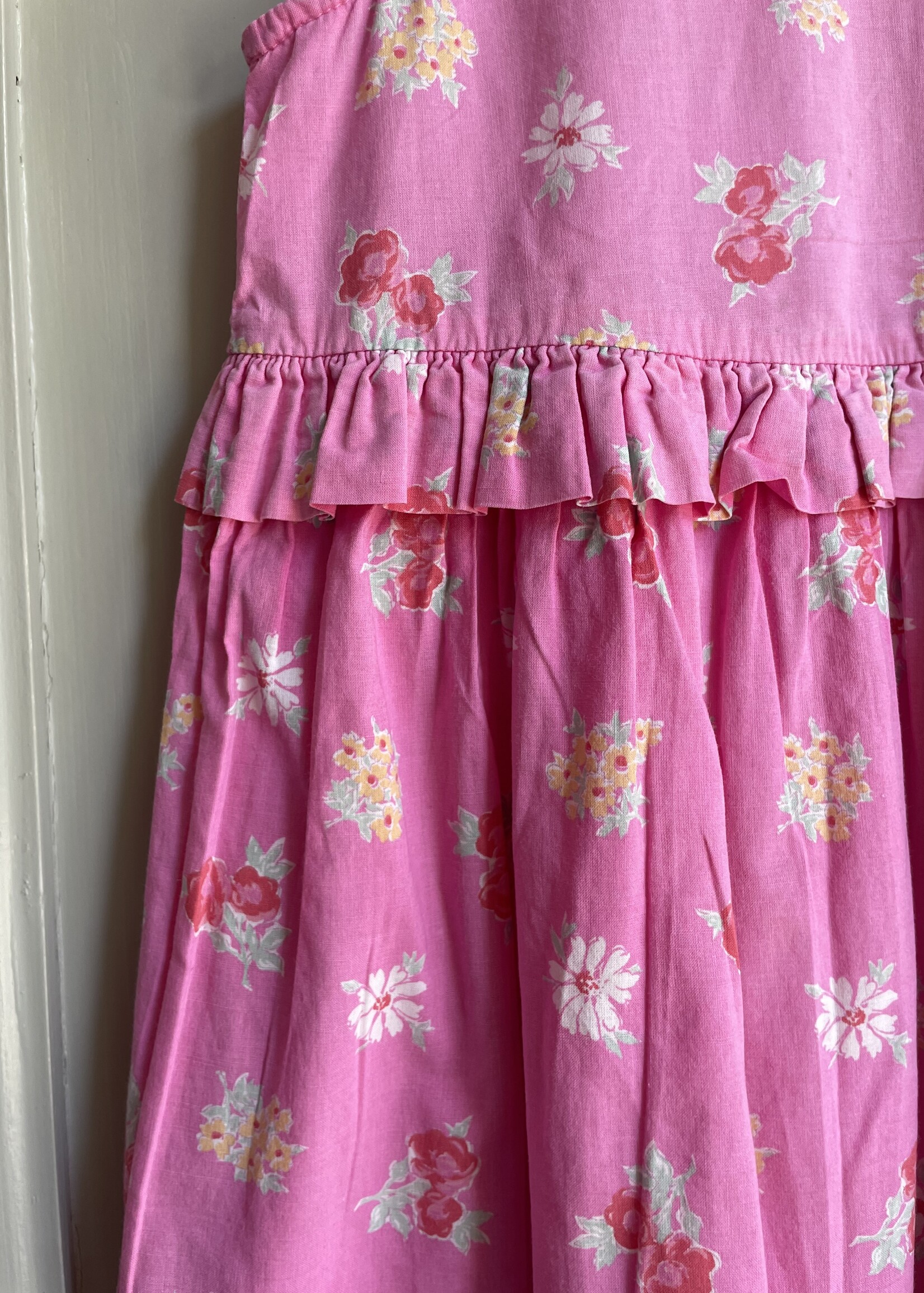 Laura Ashley Pink Floral Ruffle Dress 3-4y
