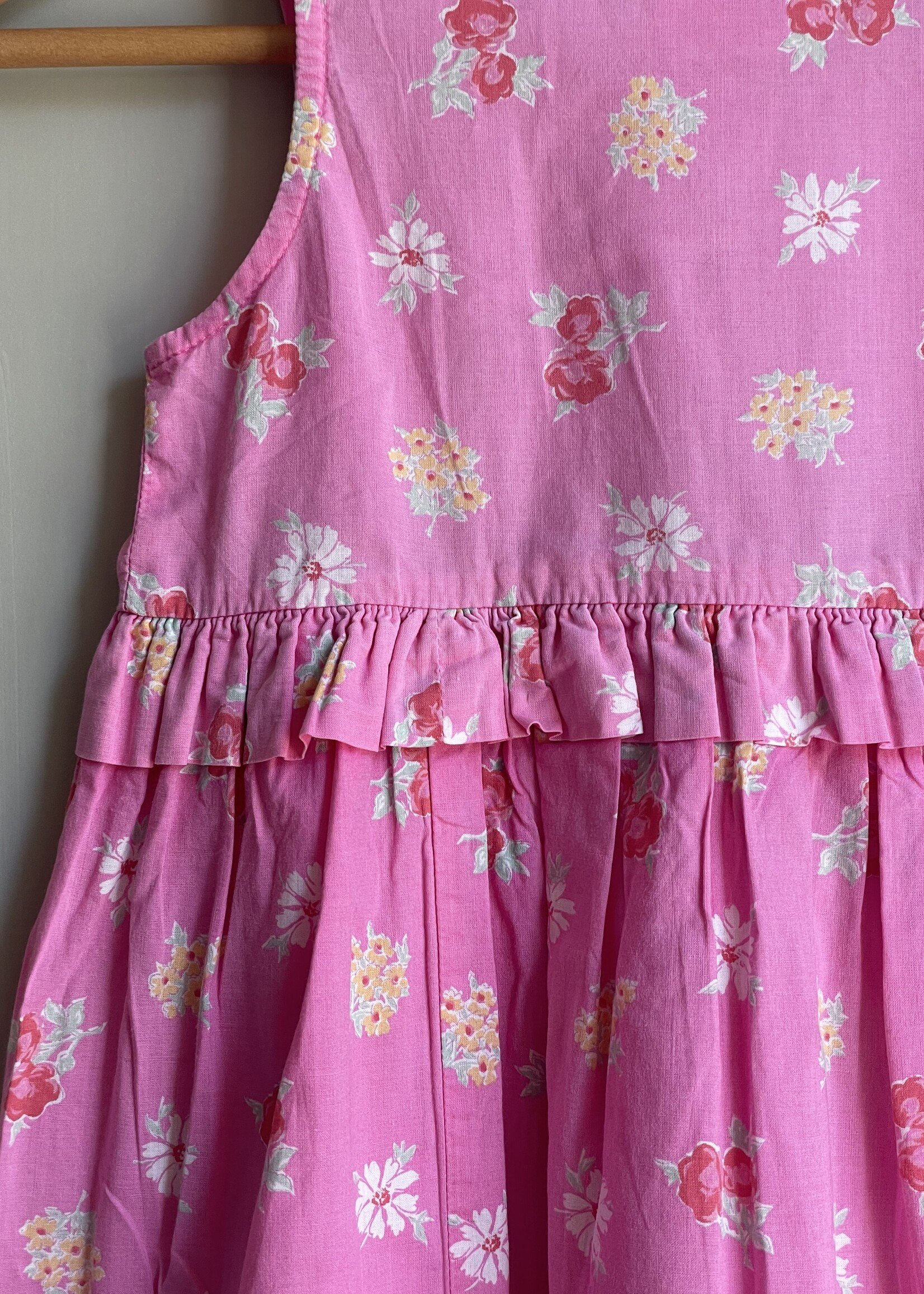 Laura Ashley Pink Floral Ruffle Dress 3-4y