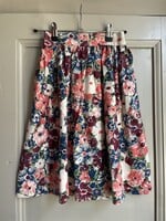 Vintage Floral Midi Skirt 9-10y