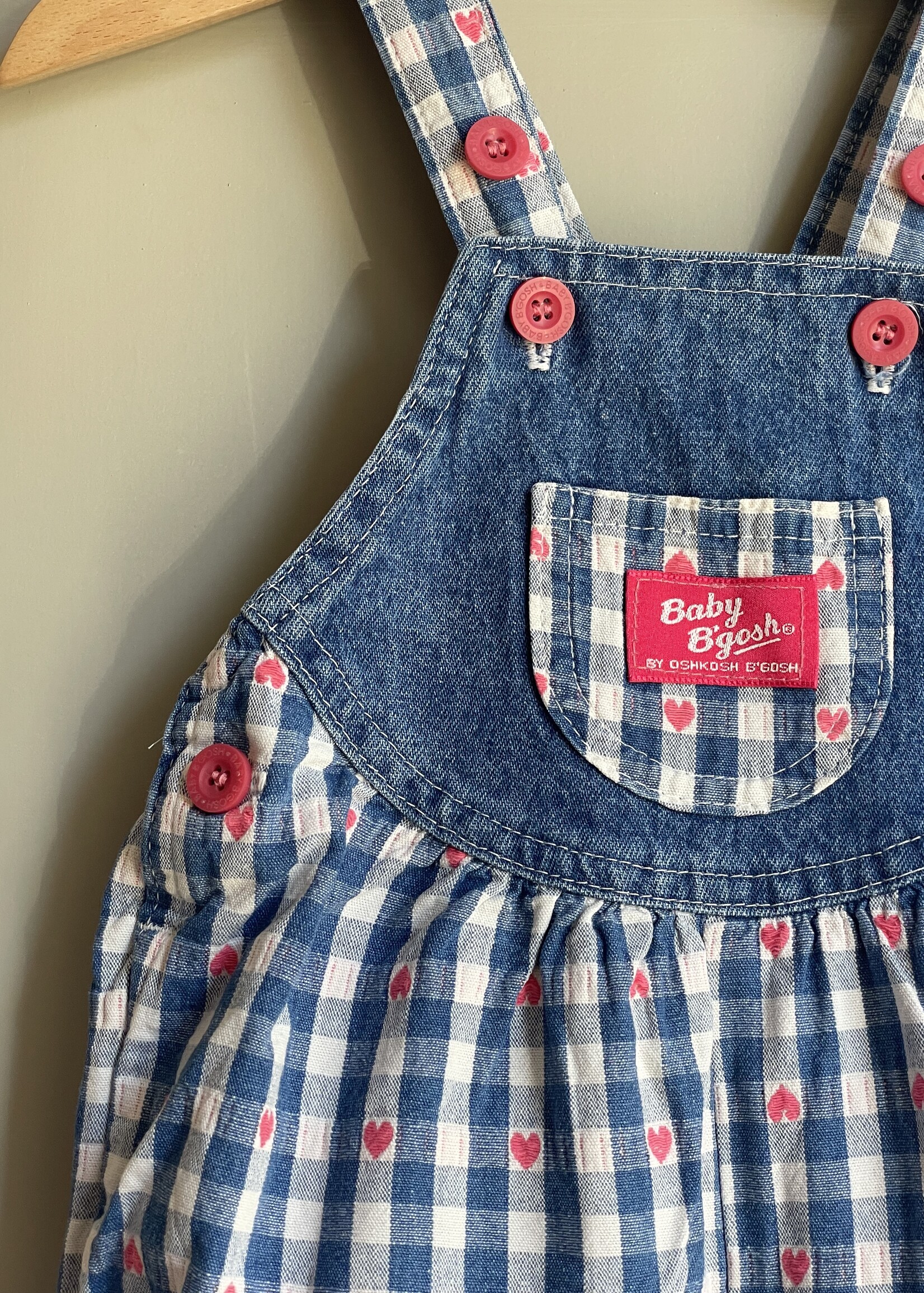 OshKosh USA Hearts Romper 12-18m