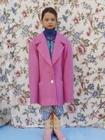 Vintage Checked Dungarees 8y