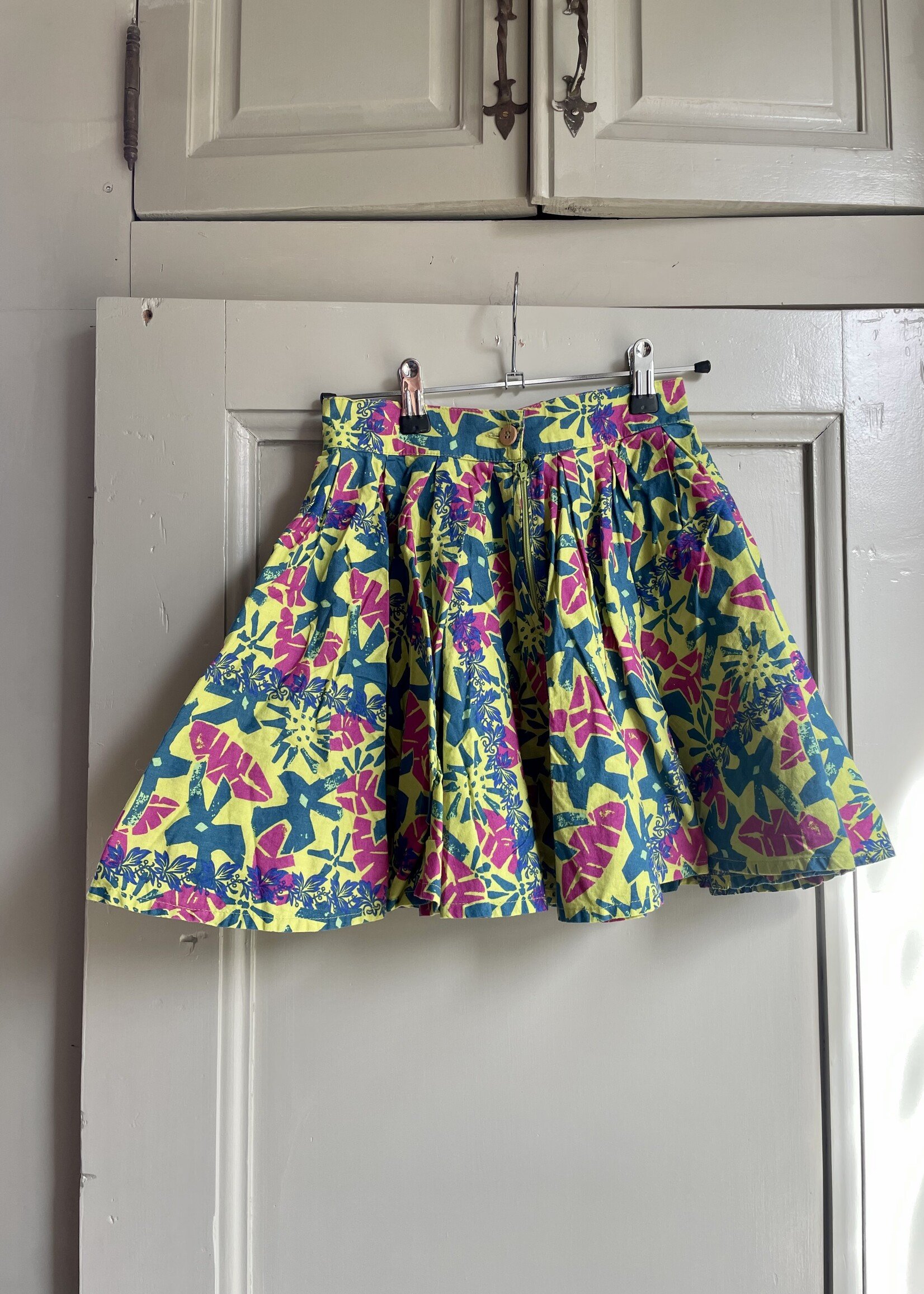 Vintage Green Hawaiian Skirt 9-10y