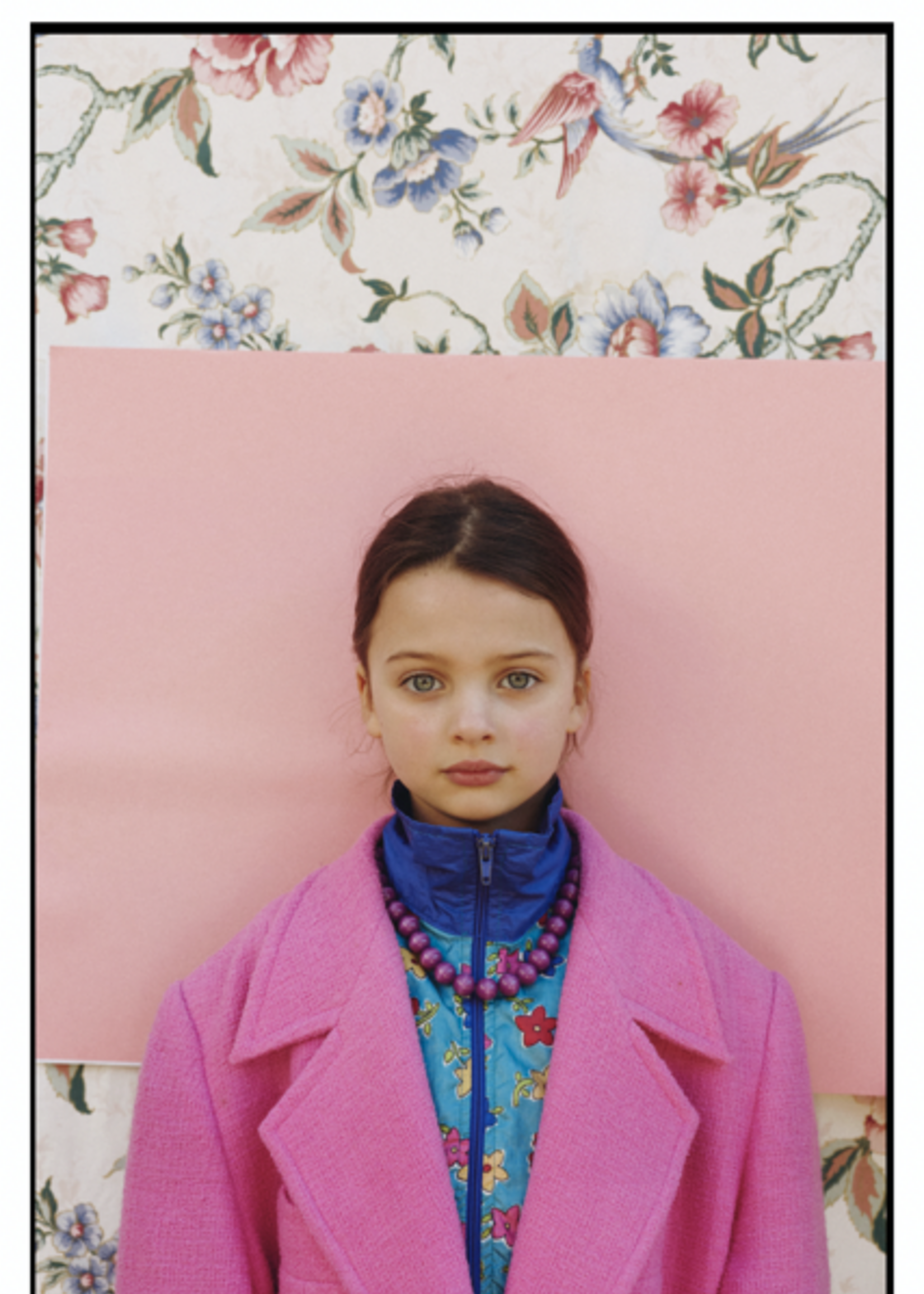 Vintage Floral Shiny Sports Jacket 6-8y