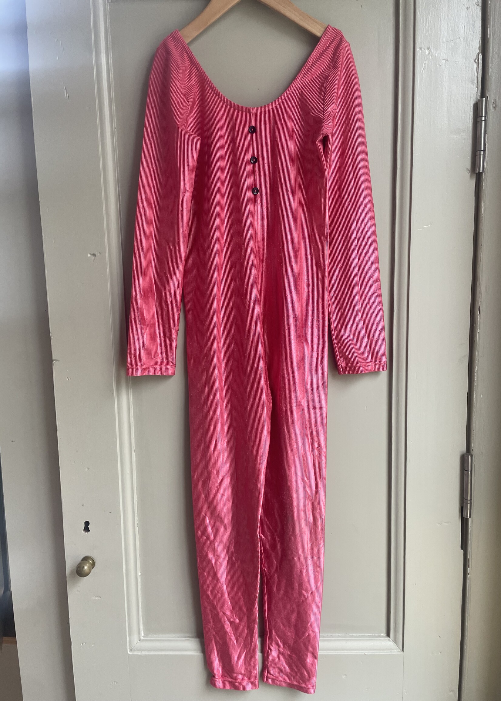 Vintage Shiny Pink Gym Suit 10-12y