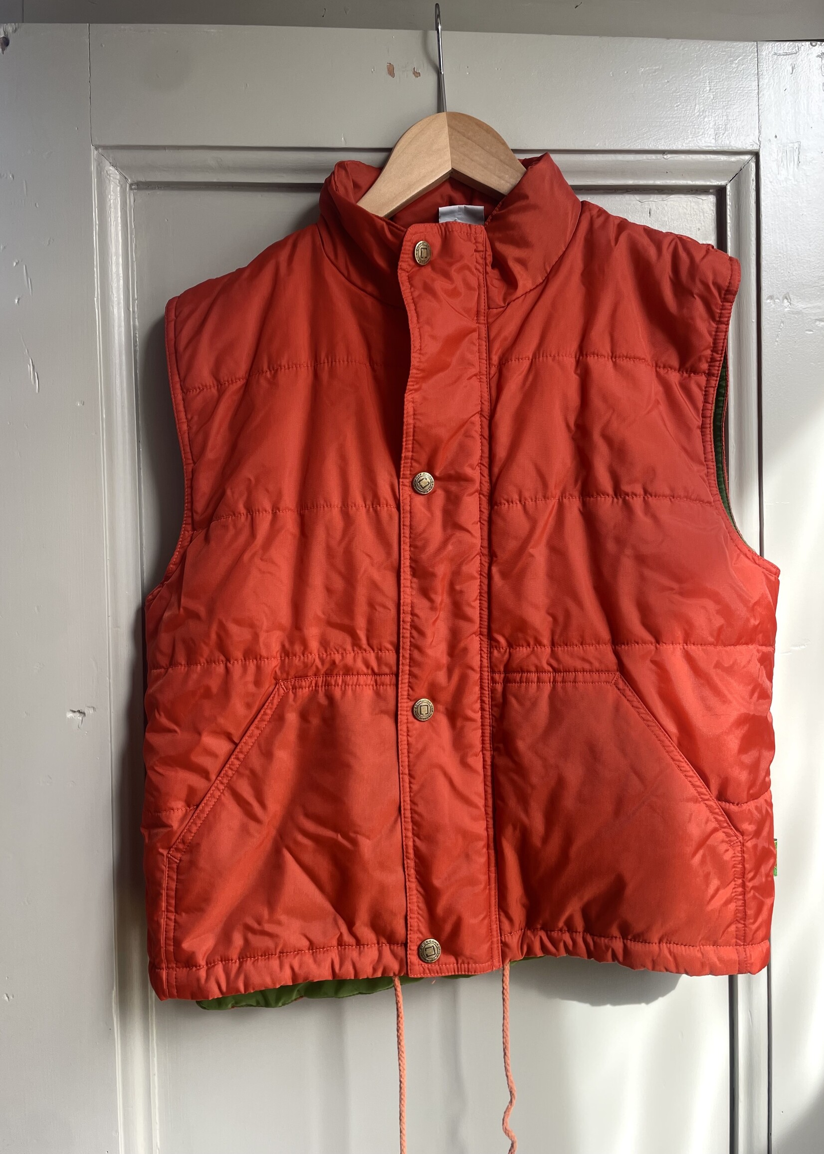 Vintage Orange Green Bodywarmer 9y