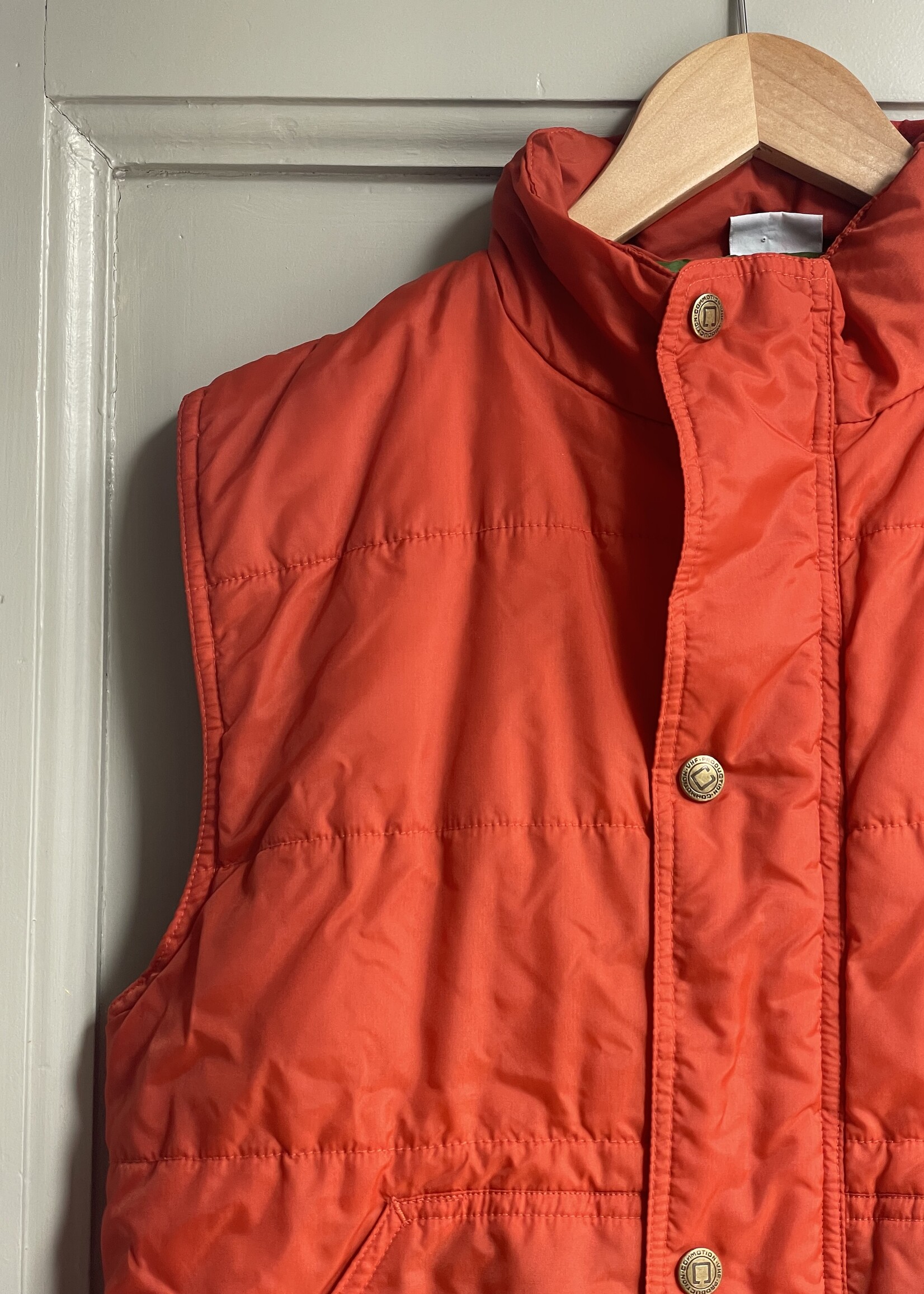 Vintage Orange Green Bodywarmer 9y