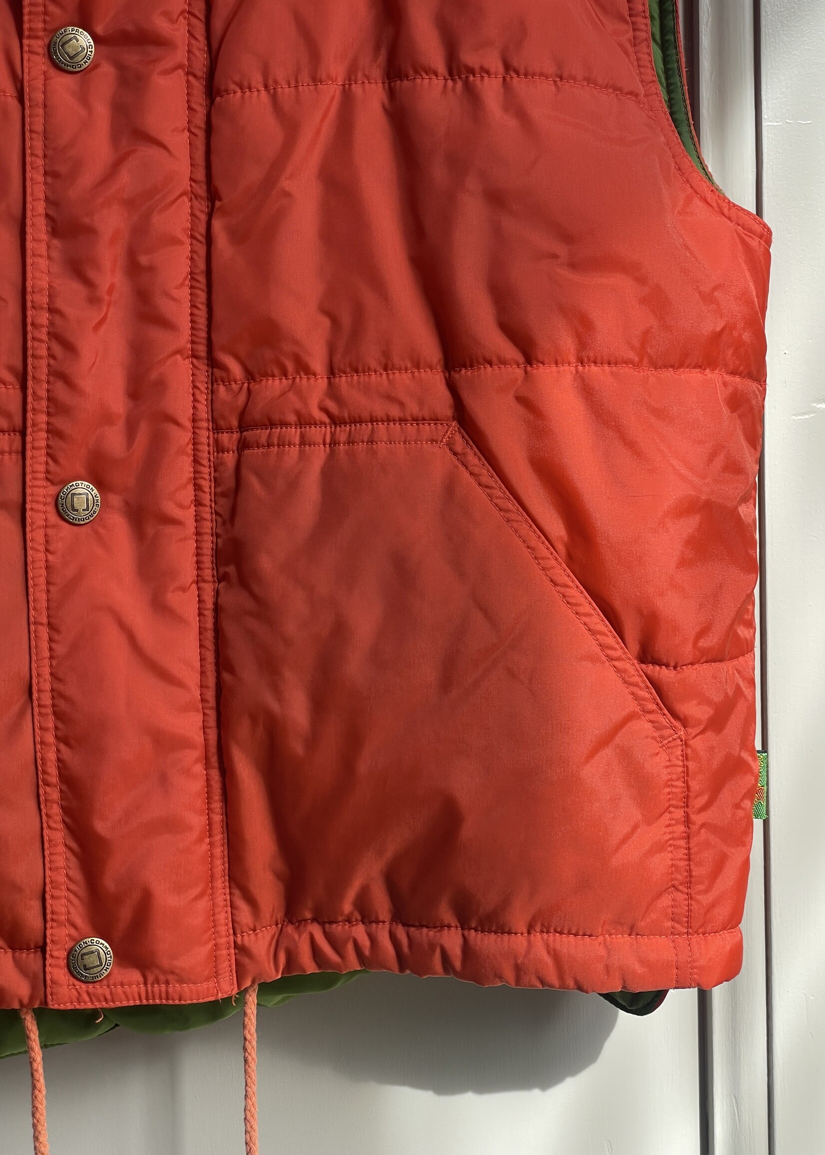 Vintage Orange Green Bodywarmer 9y
