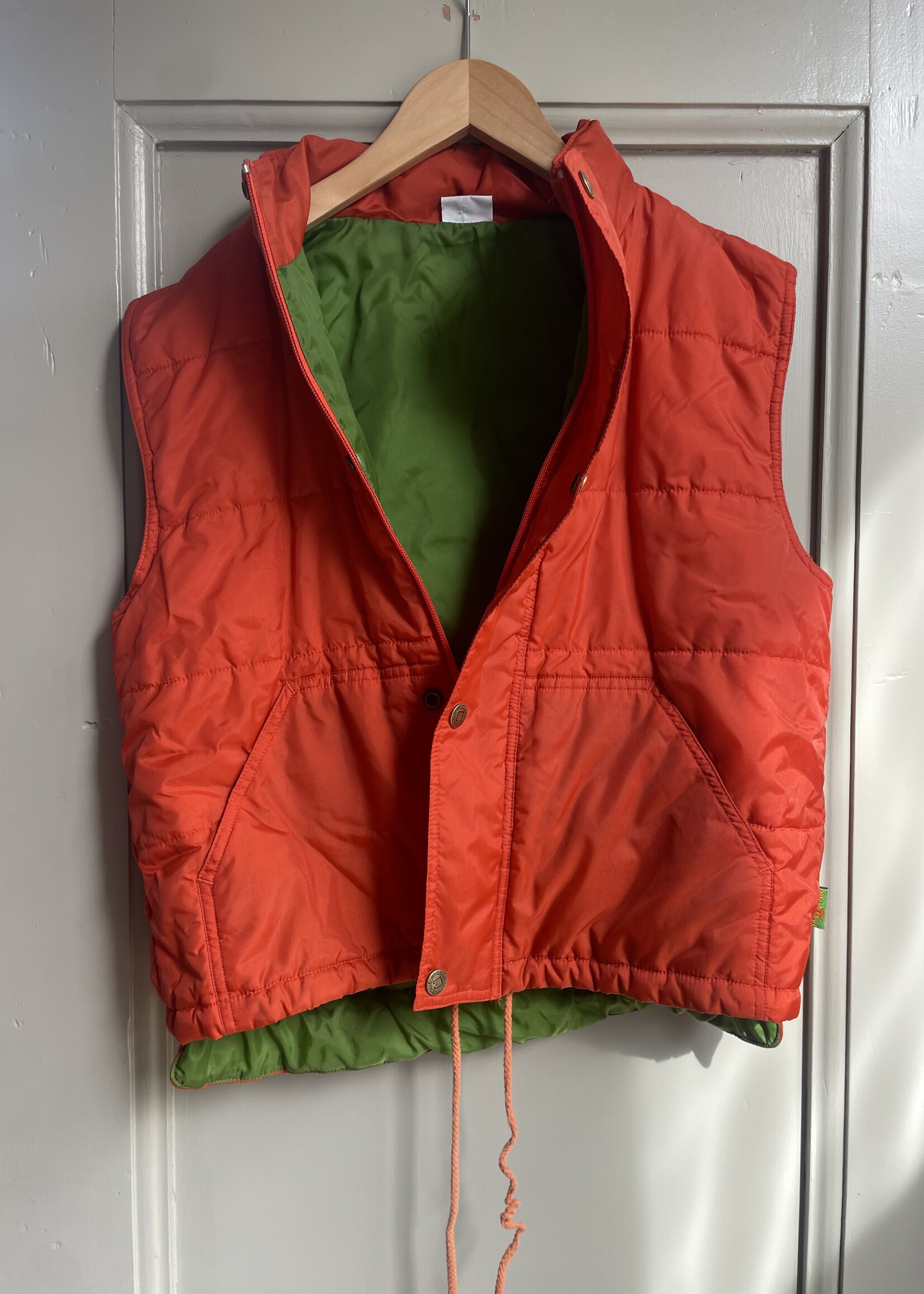 Vintage Orange Green Bodywarmer 9y