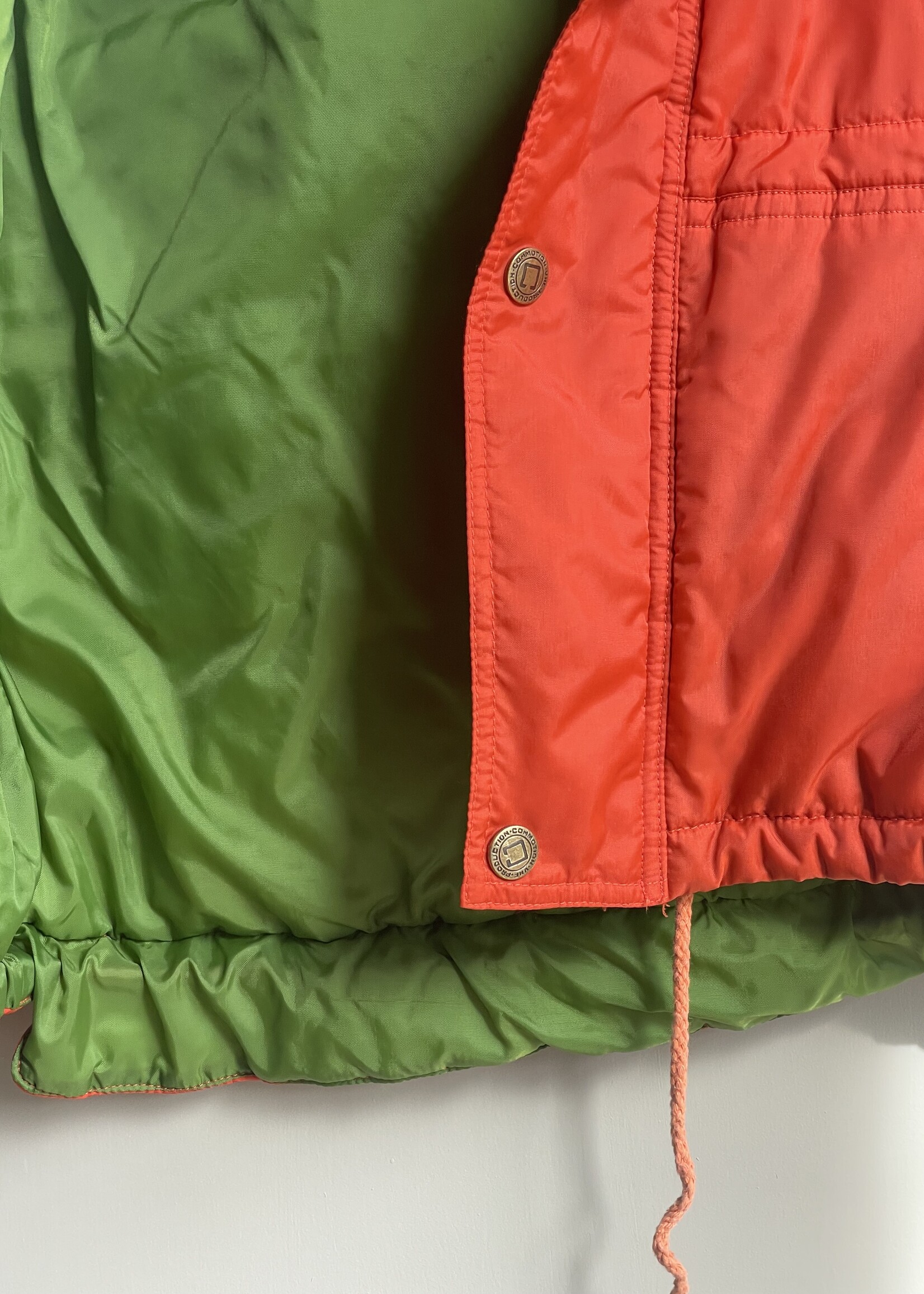 Vintage Orange Green Bodywarmer 9y