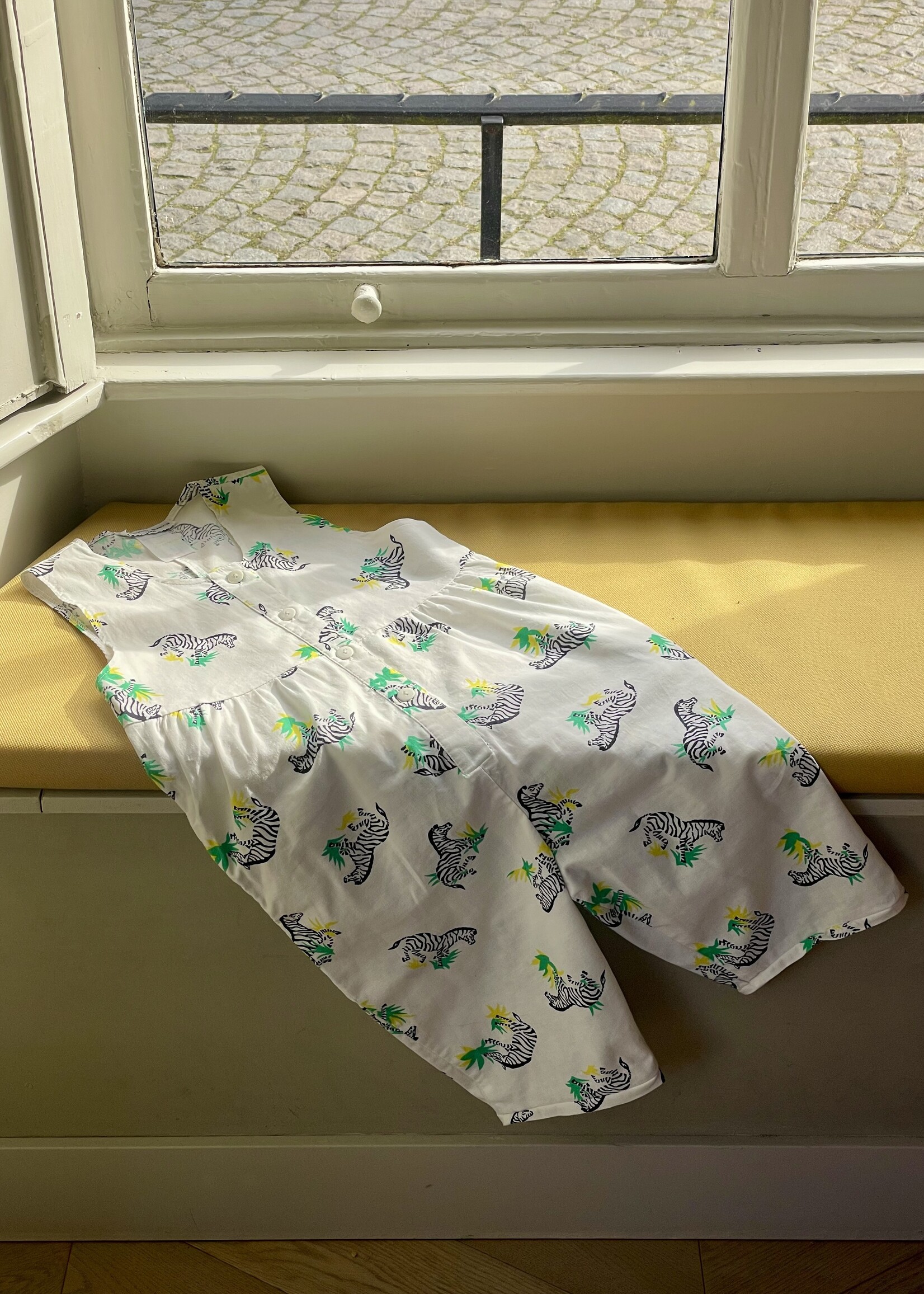 Vintage Zebra Playsuit 4-6y