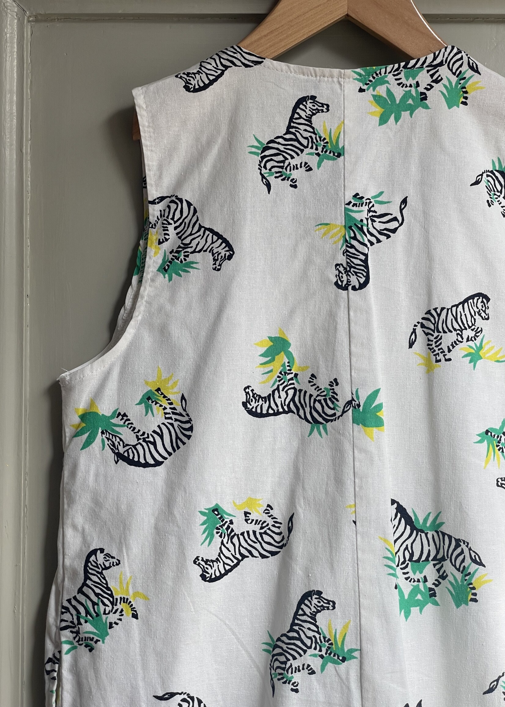 Vintage Zebra Playsuit 4-6y
