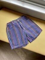 Vintage Striped Coloured Denim Shorts 3y