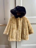 Vintage Faux Fur Hooded Bear Jacket 4-5y