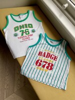 Vintage Striped Sports Tank Top 2y