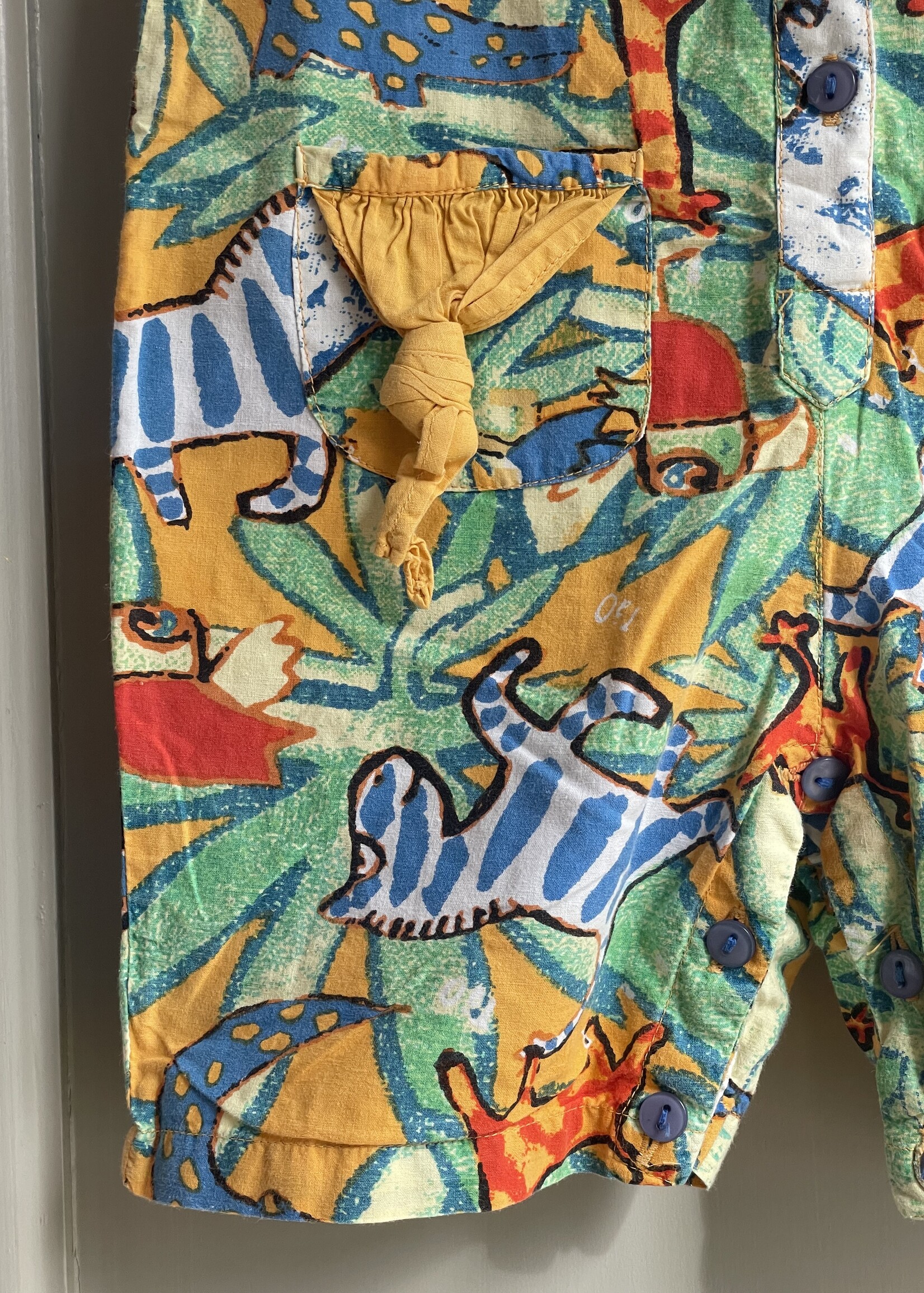 Vintage Zebra Safari Playsuit 9m