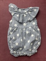 Vintage Dots Vichy Playsuit 3m
