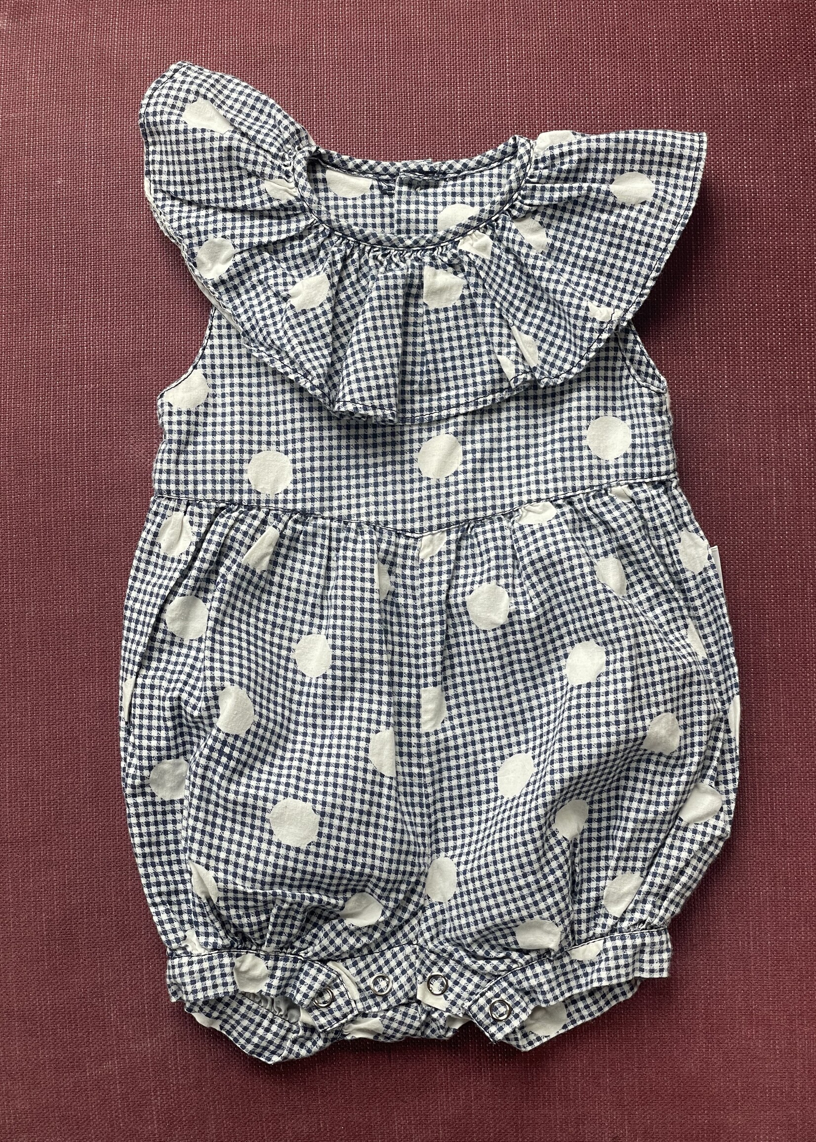 Vintage Dots Vichy Playsuit 3m