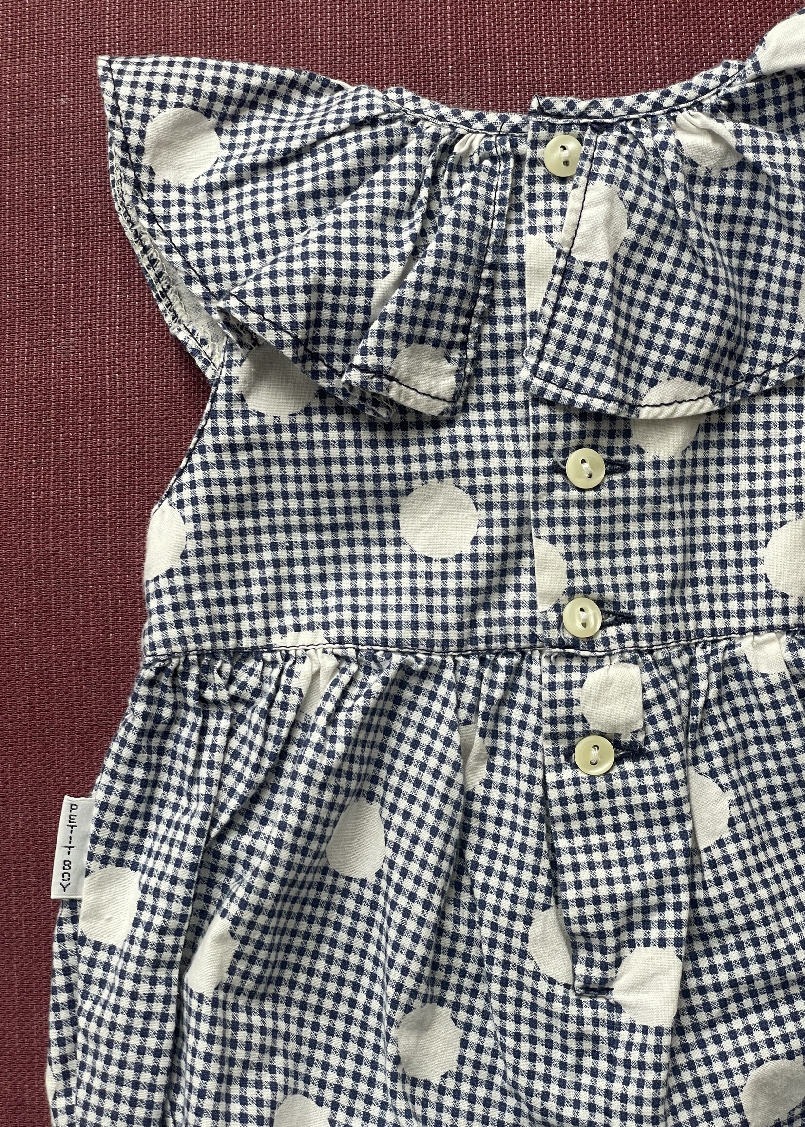 Vintage Dots Vichy Playsuit 3m