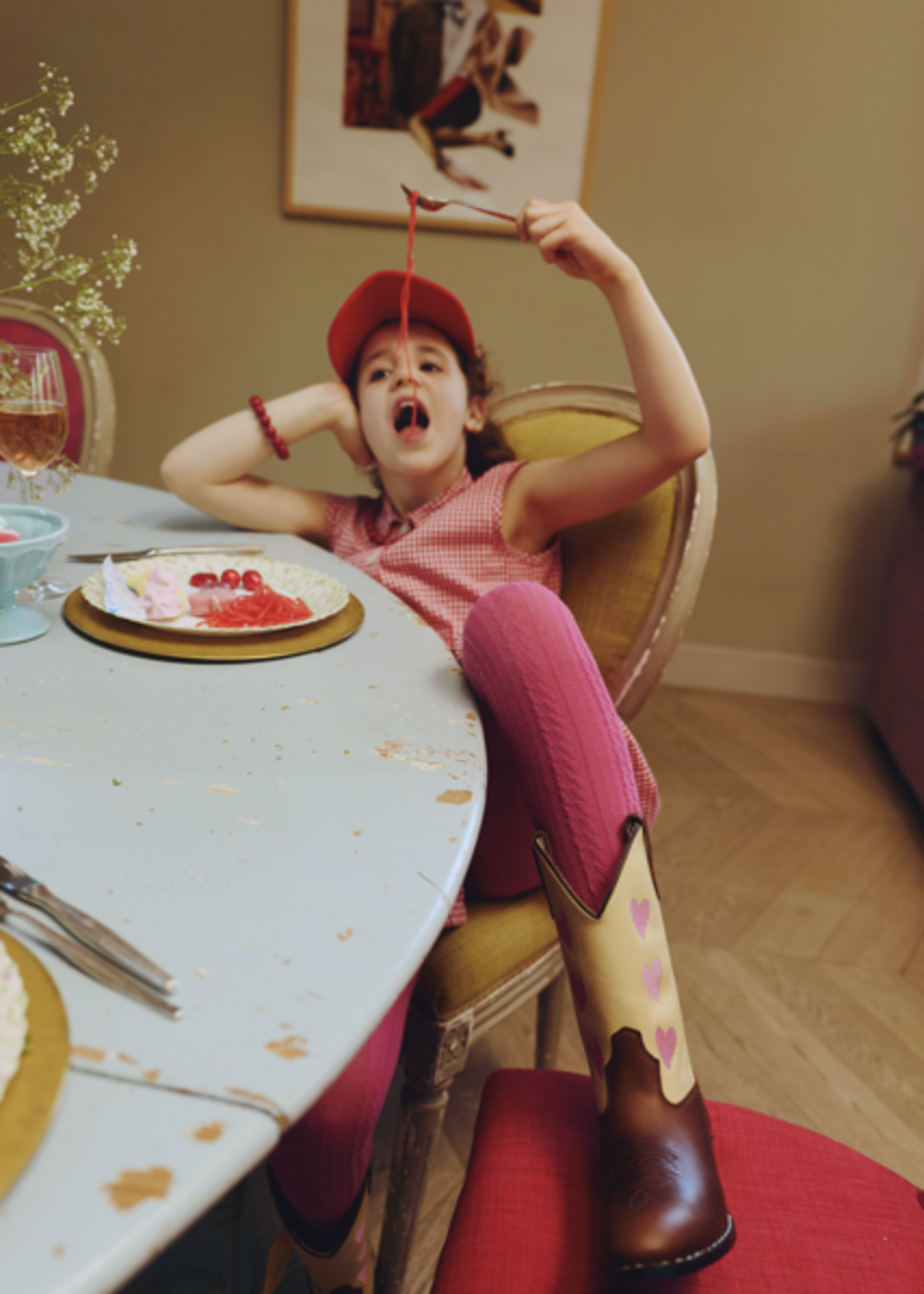 Gap Red Vichy Summer Dress 10y