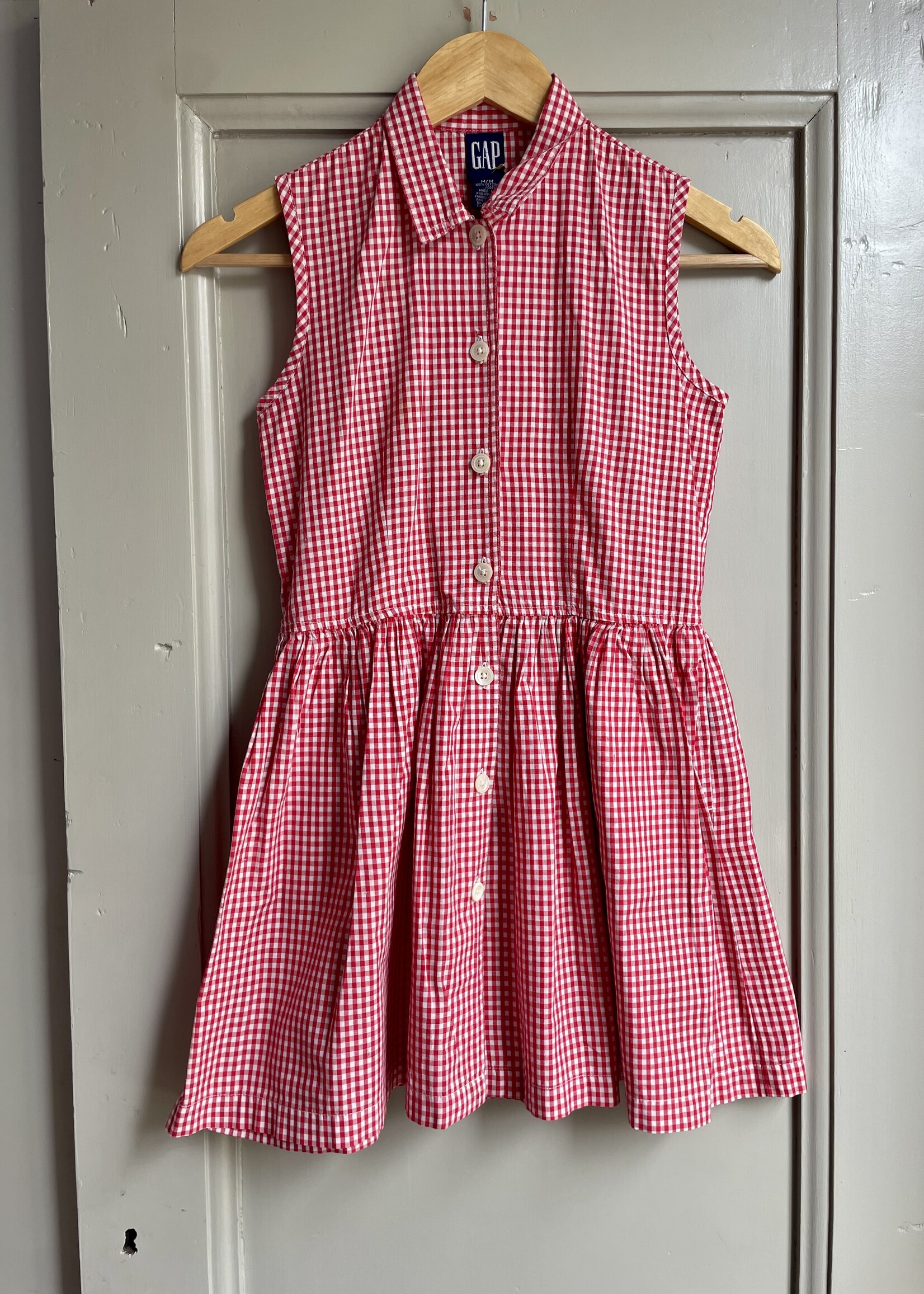 Gap Red Vichy Summer Dress 10y