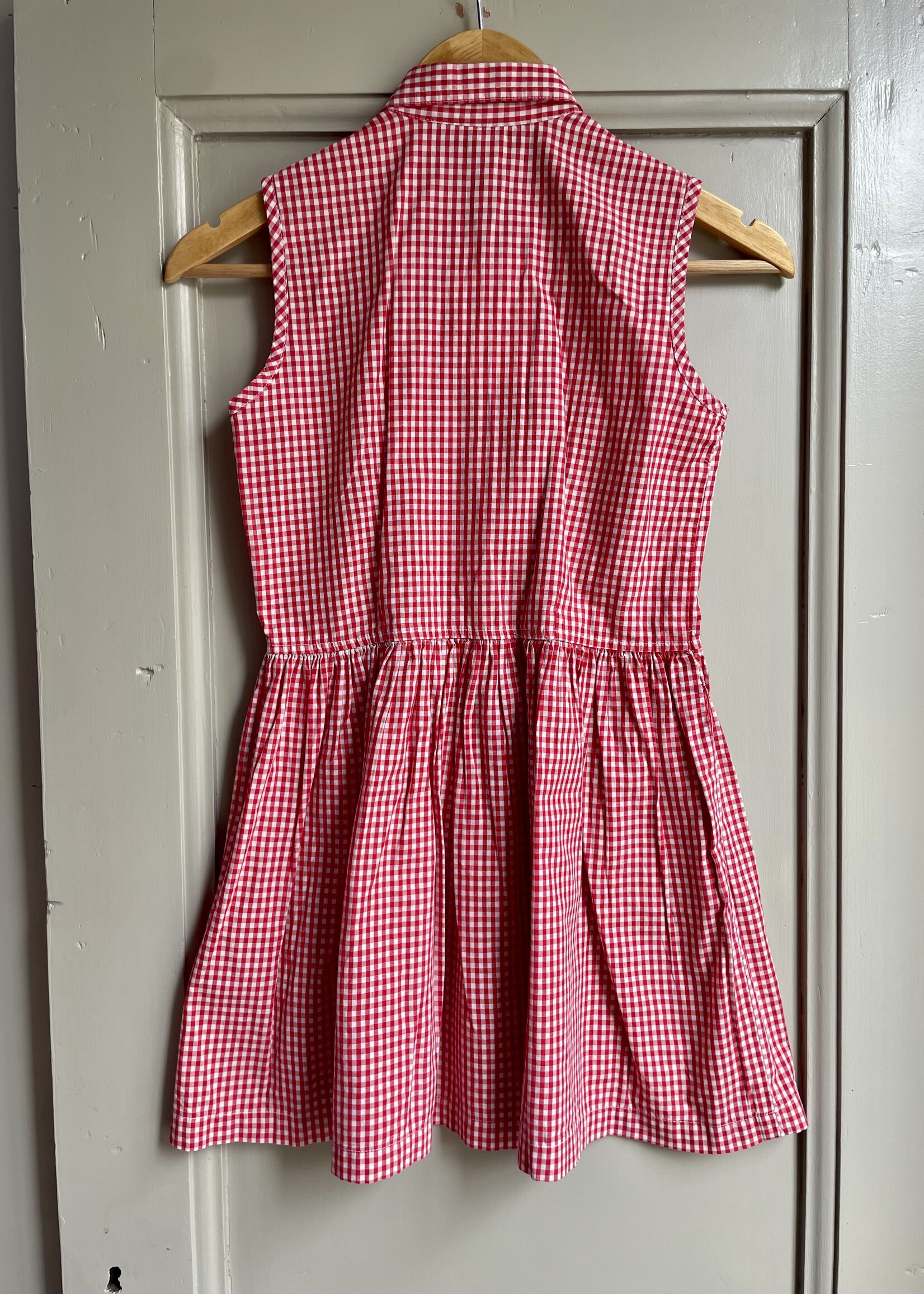 Gap Red Vichy Summer Dress 10y