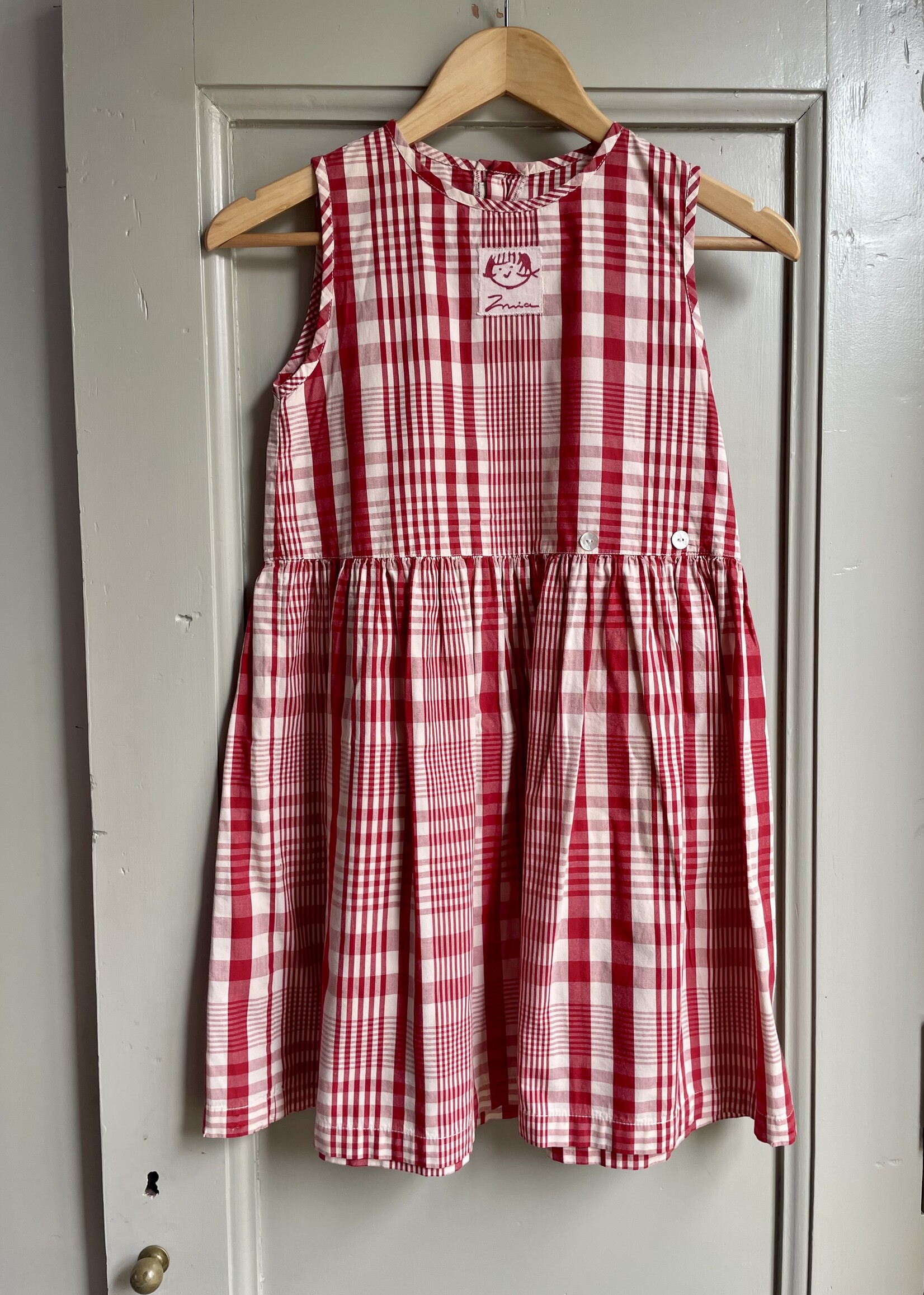 Vintage Wide Fit Checked Dress 10y