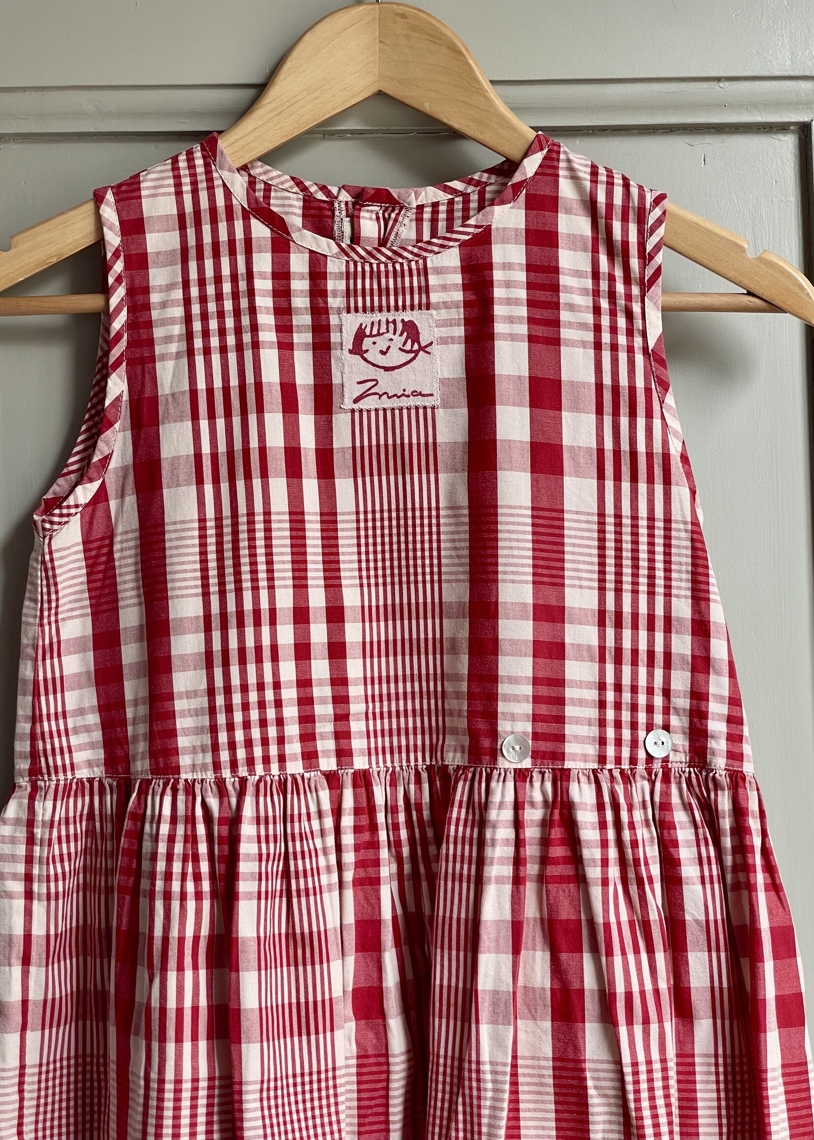Vintage Wide Fit Checked Dress 10y