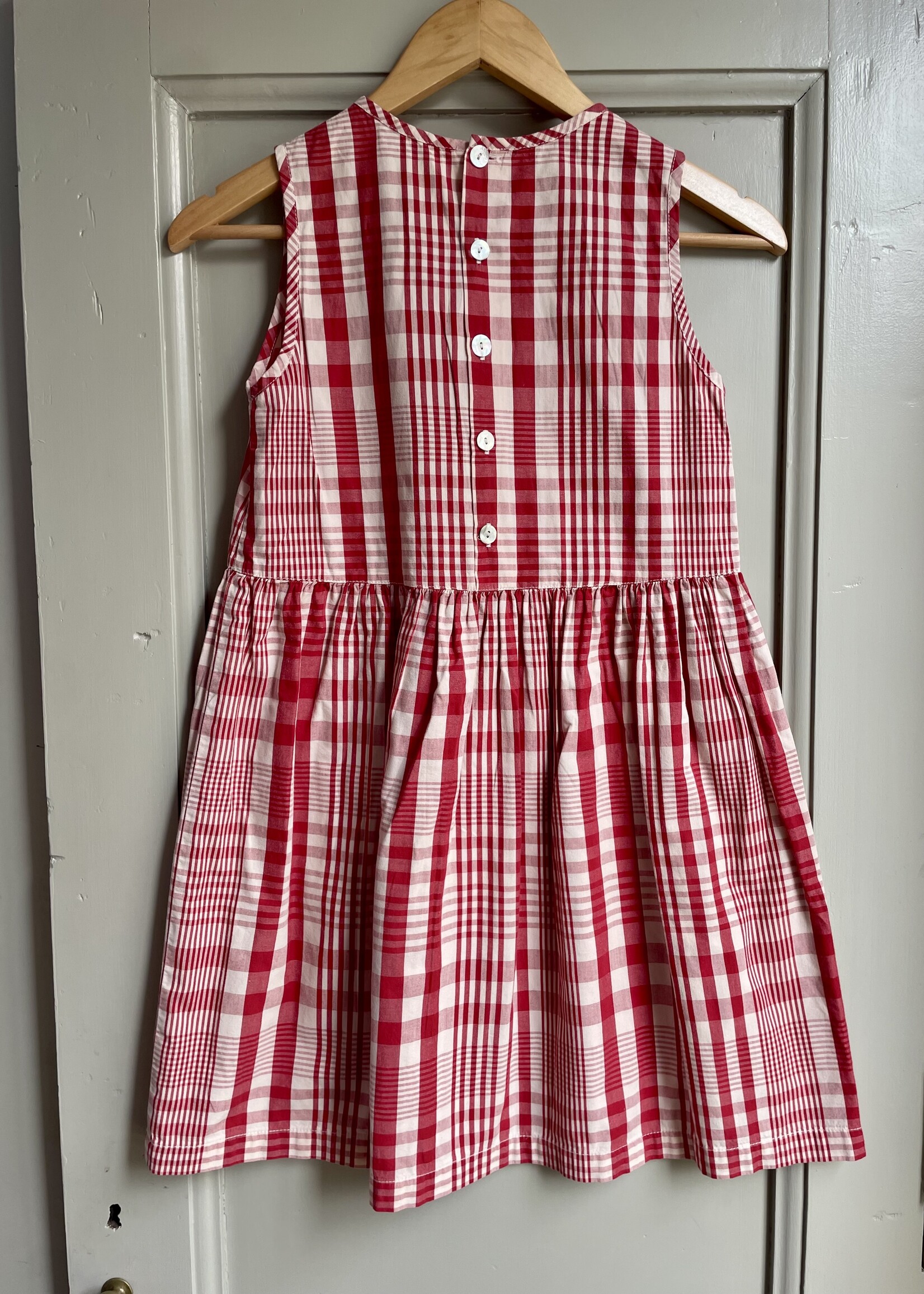 Vintage Wide Fit Checked Dress 10y
