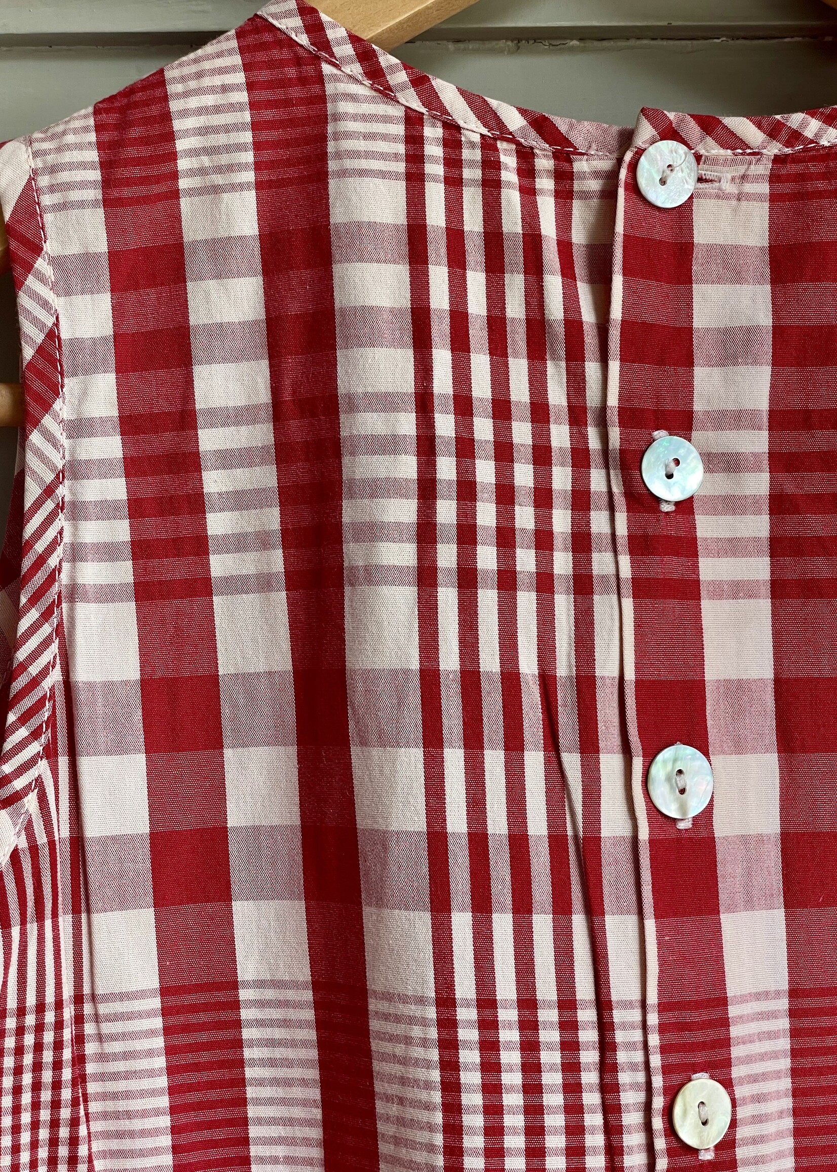 Vintage Wide Fit Checked Dress 10y