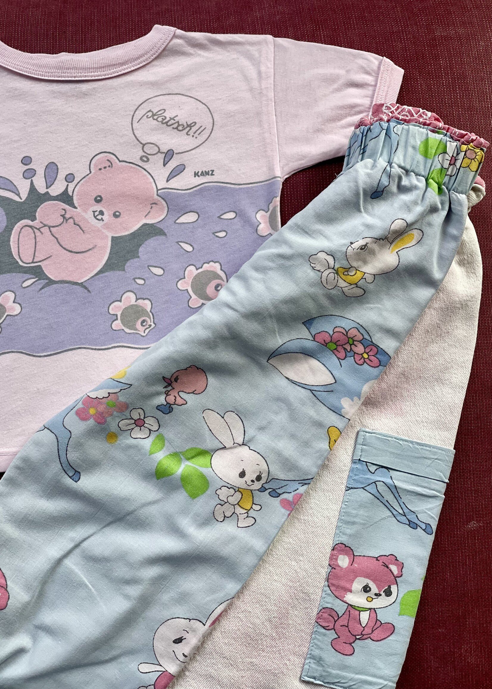 Handmade White Rabbit Pants 2-3y