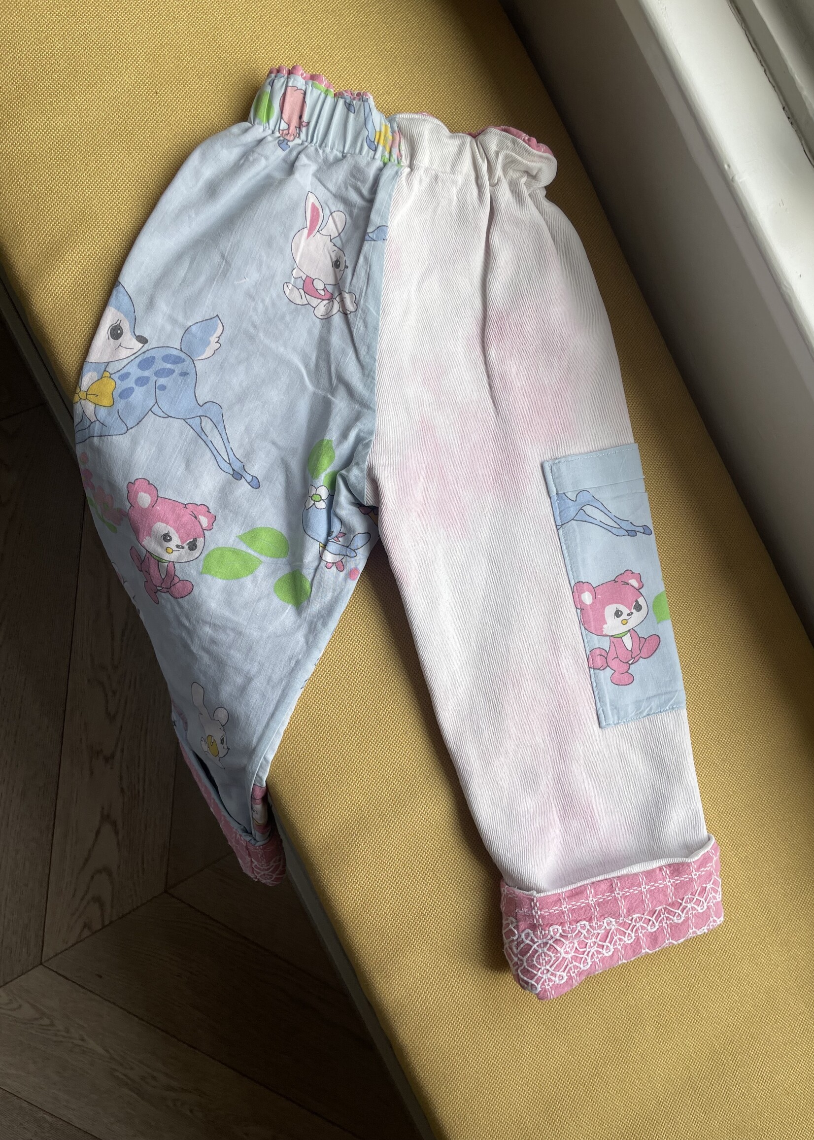 Handmade White Rabbit Pants 2-3y