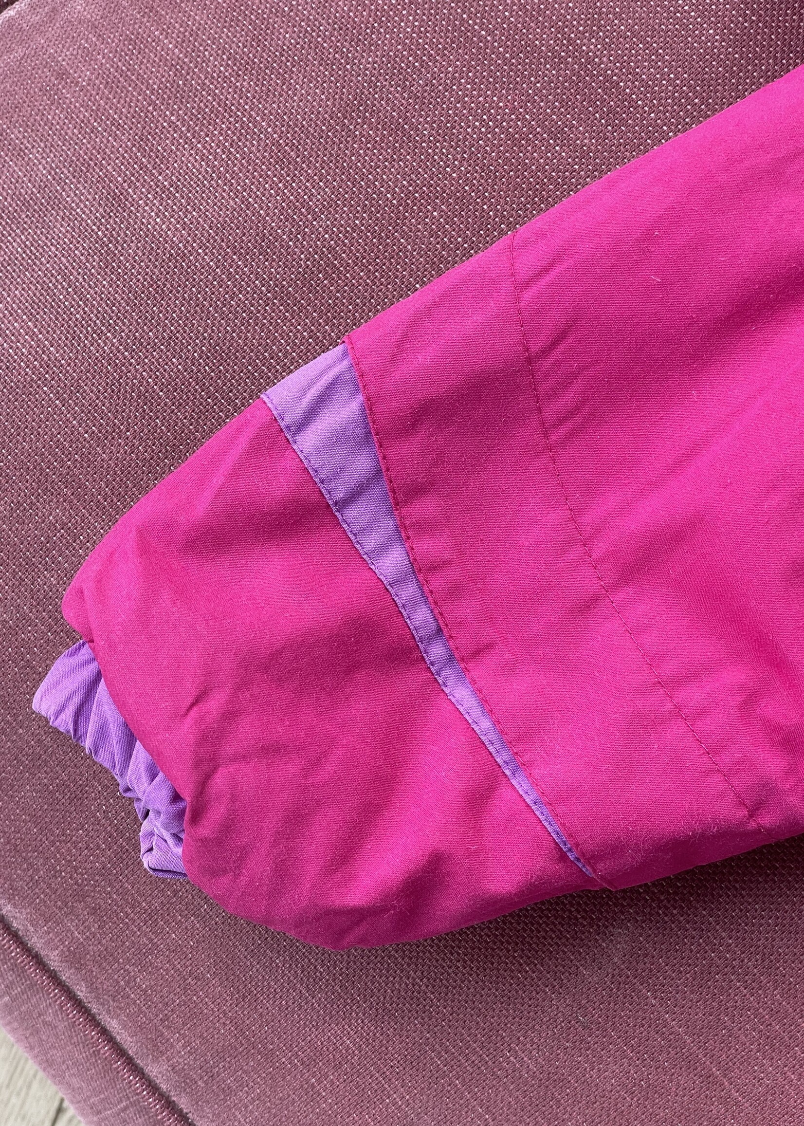 Vintage Pink Puffy Hooded Jacket 12m