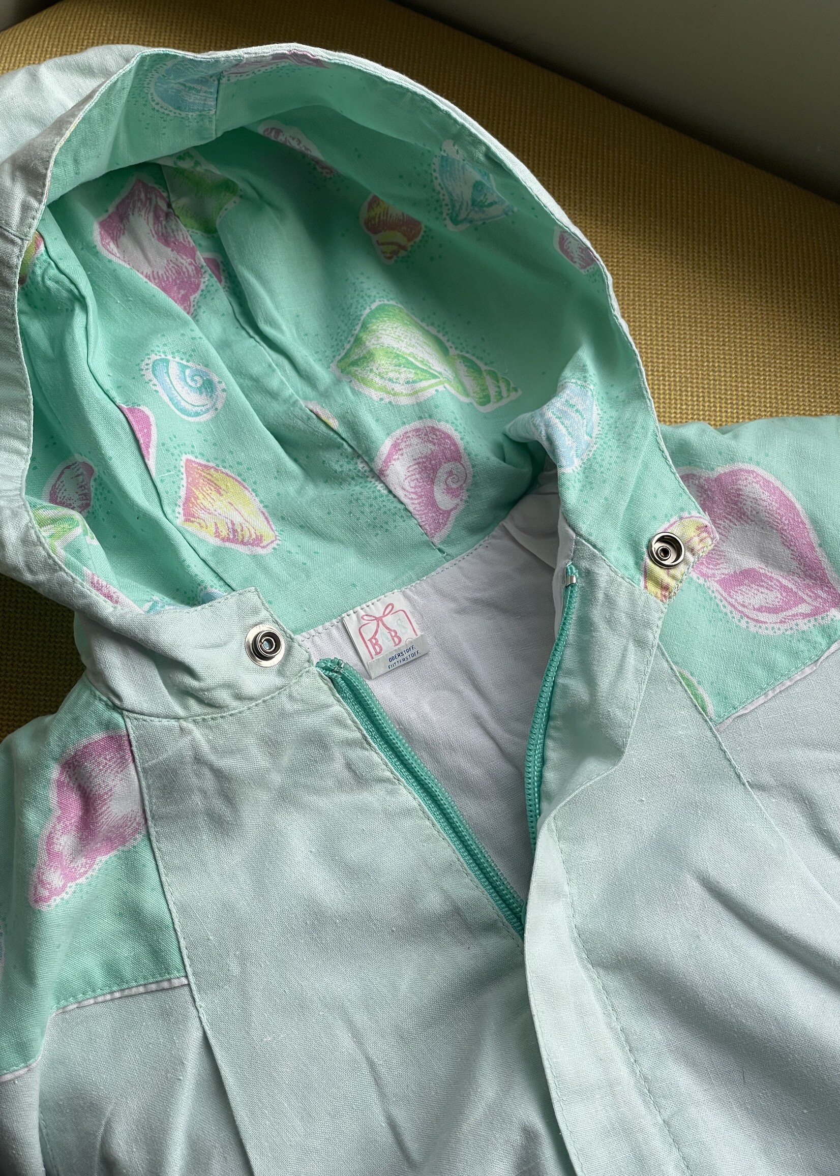 Vintage Turquoise Sea Shells Summer Jacket 6m