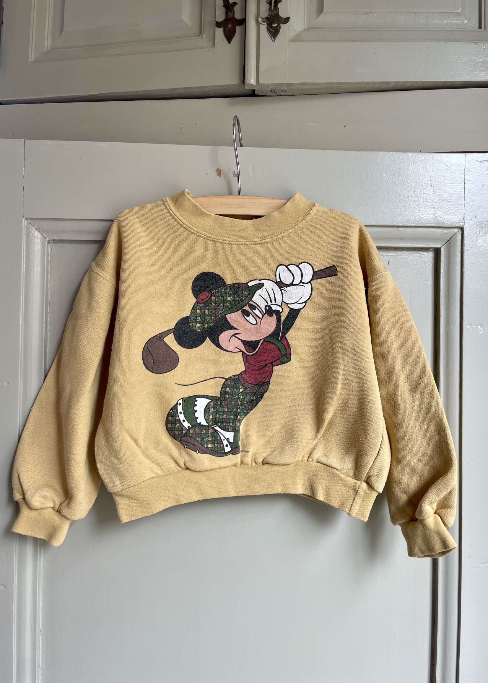 Vintage Yellow Mickey Golf Sweater 18-24m