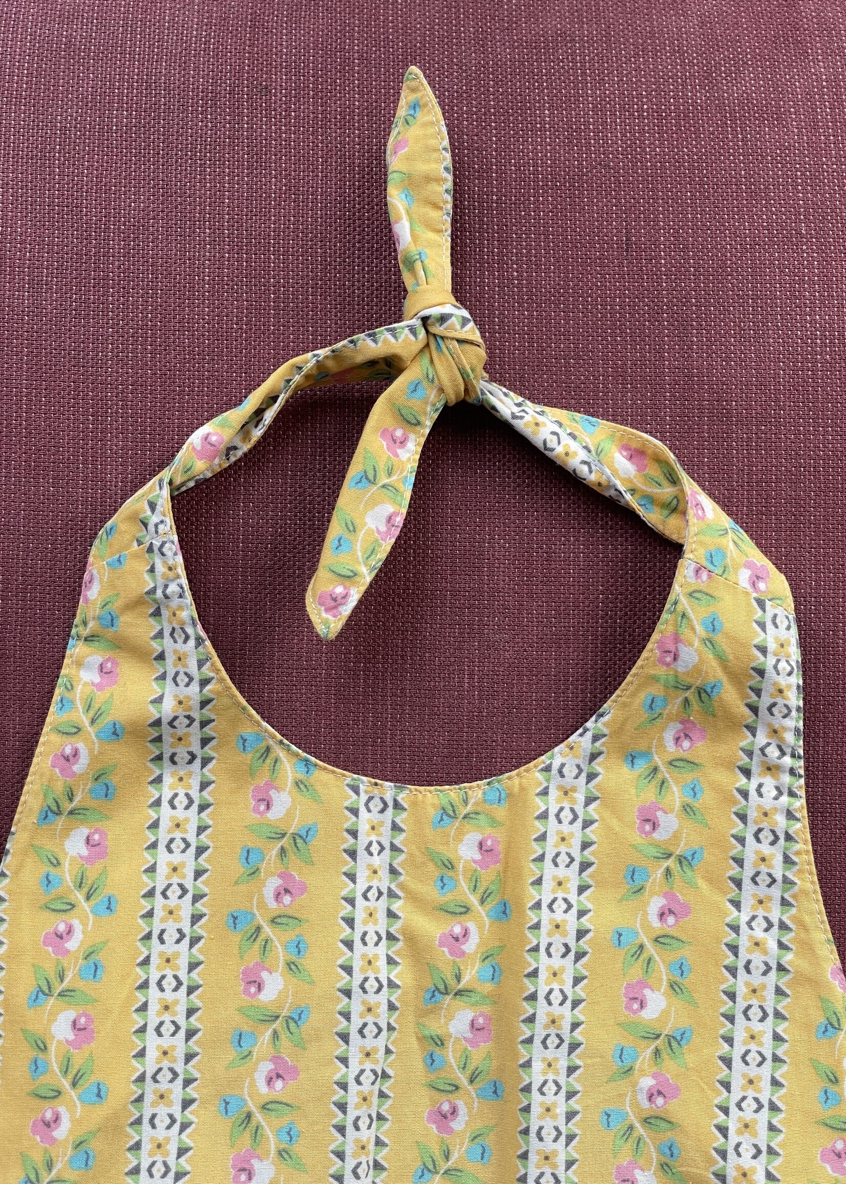 Gap Yellow Floral halter Top 6y