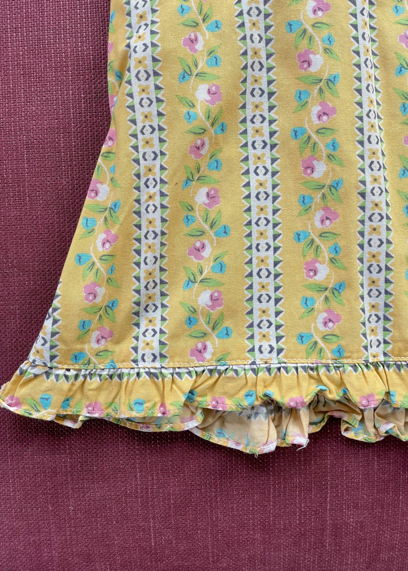 Gap Yellow Floral halter Top 6y