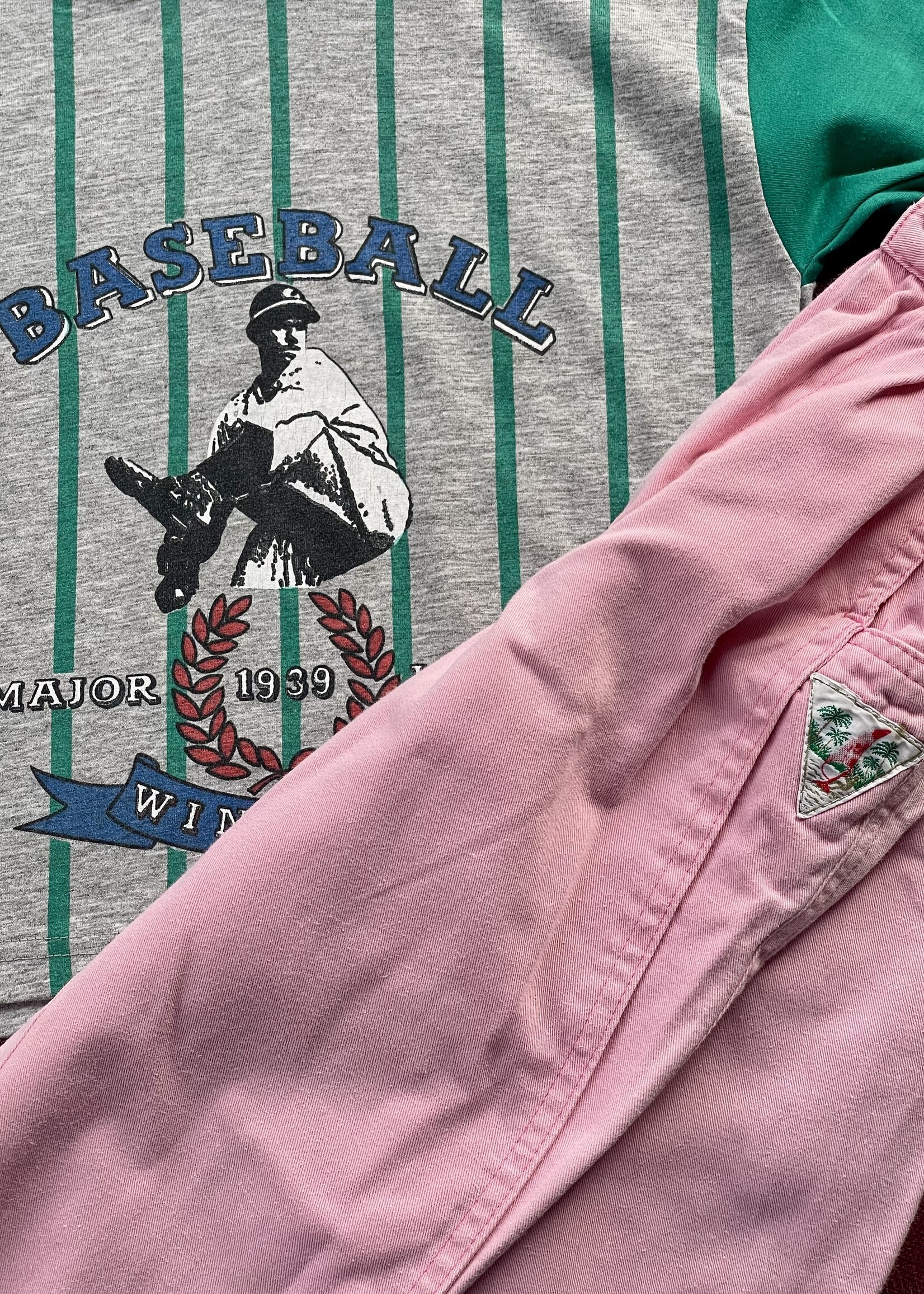 Vintage Hooded Baseball Shirt 2-3y