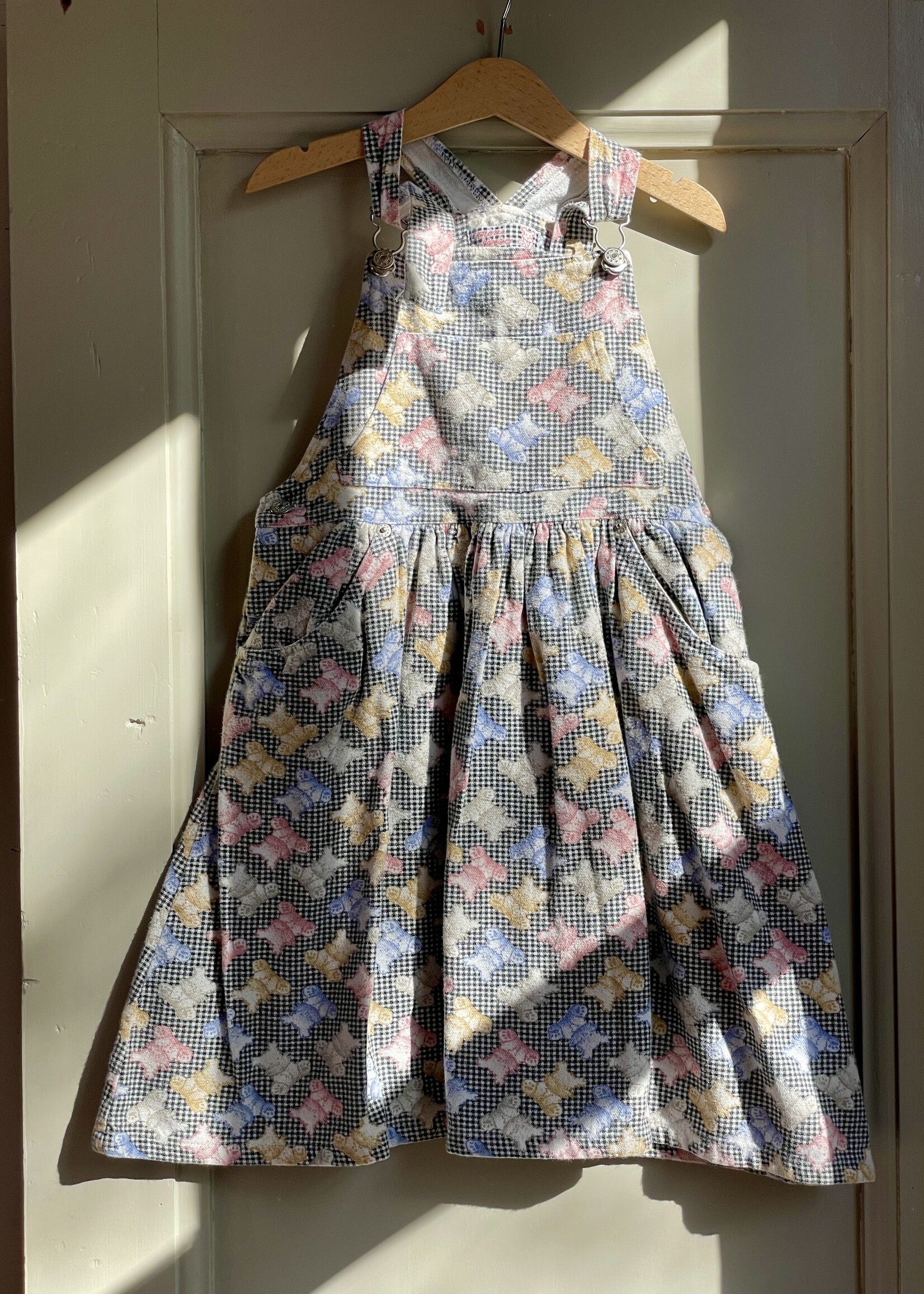 Vintage Vichy Dogs Dress 8y