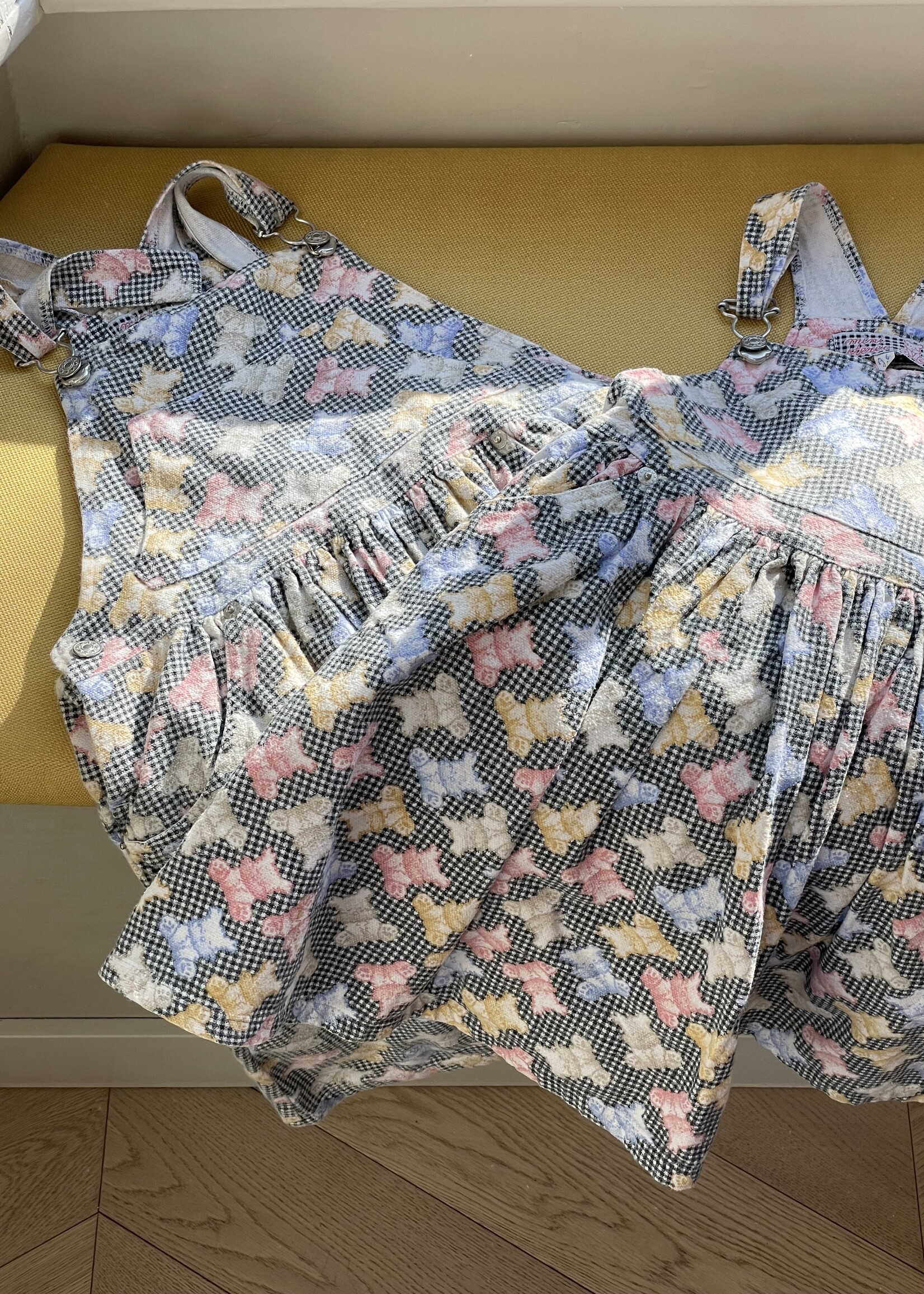 Vintage Vichy Dogs Dress 8y