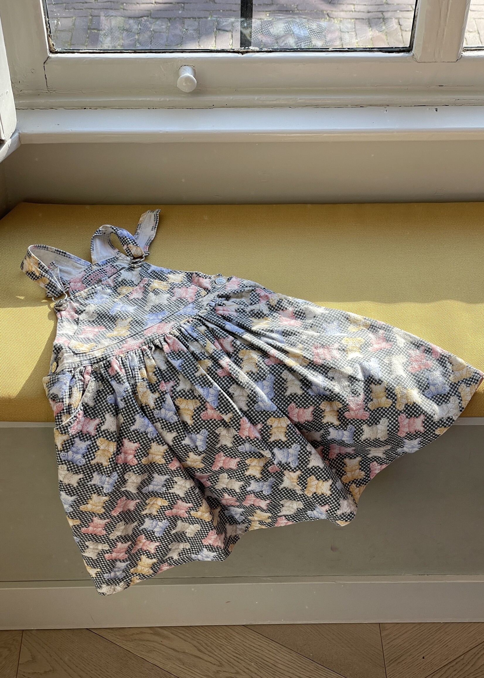 Vintage Vichy Dogs Dress 8y