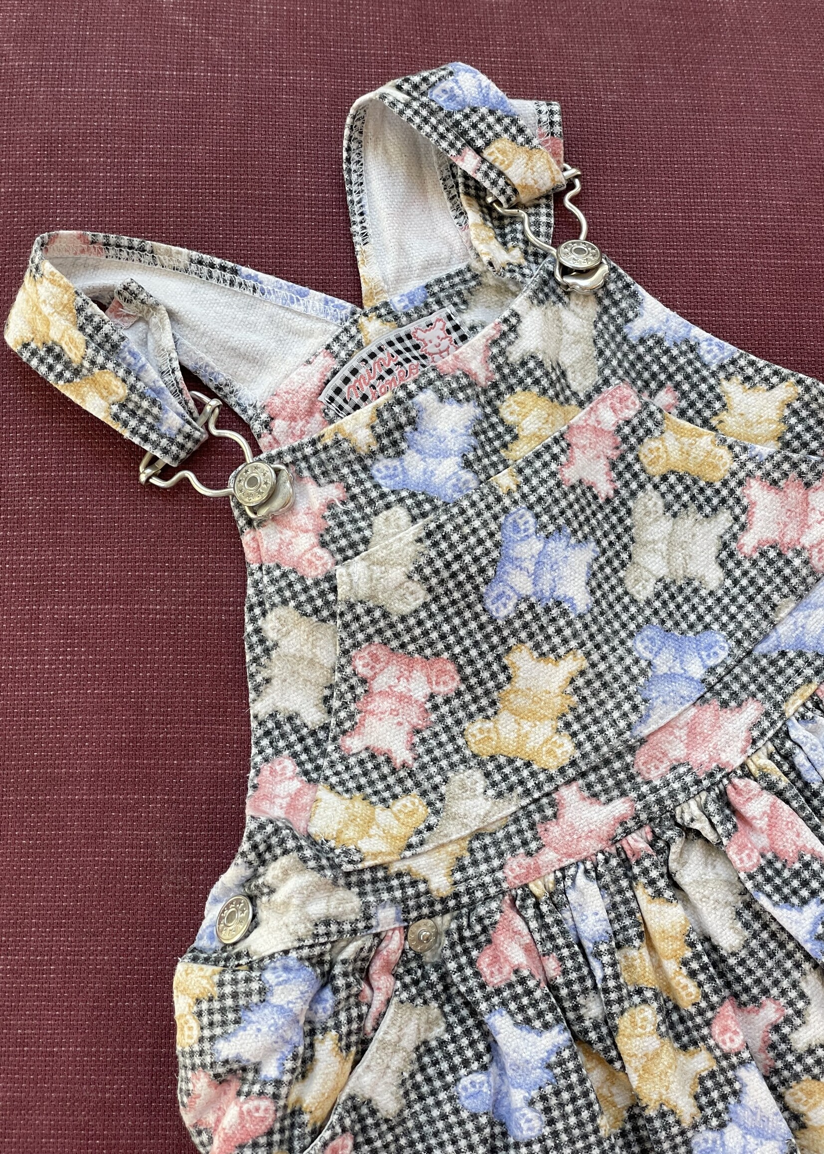 Vintage Vichy Dogs Dress 4y