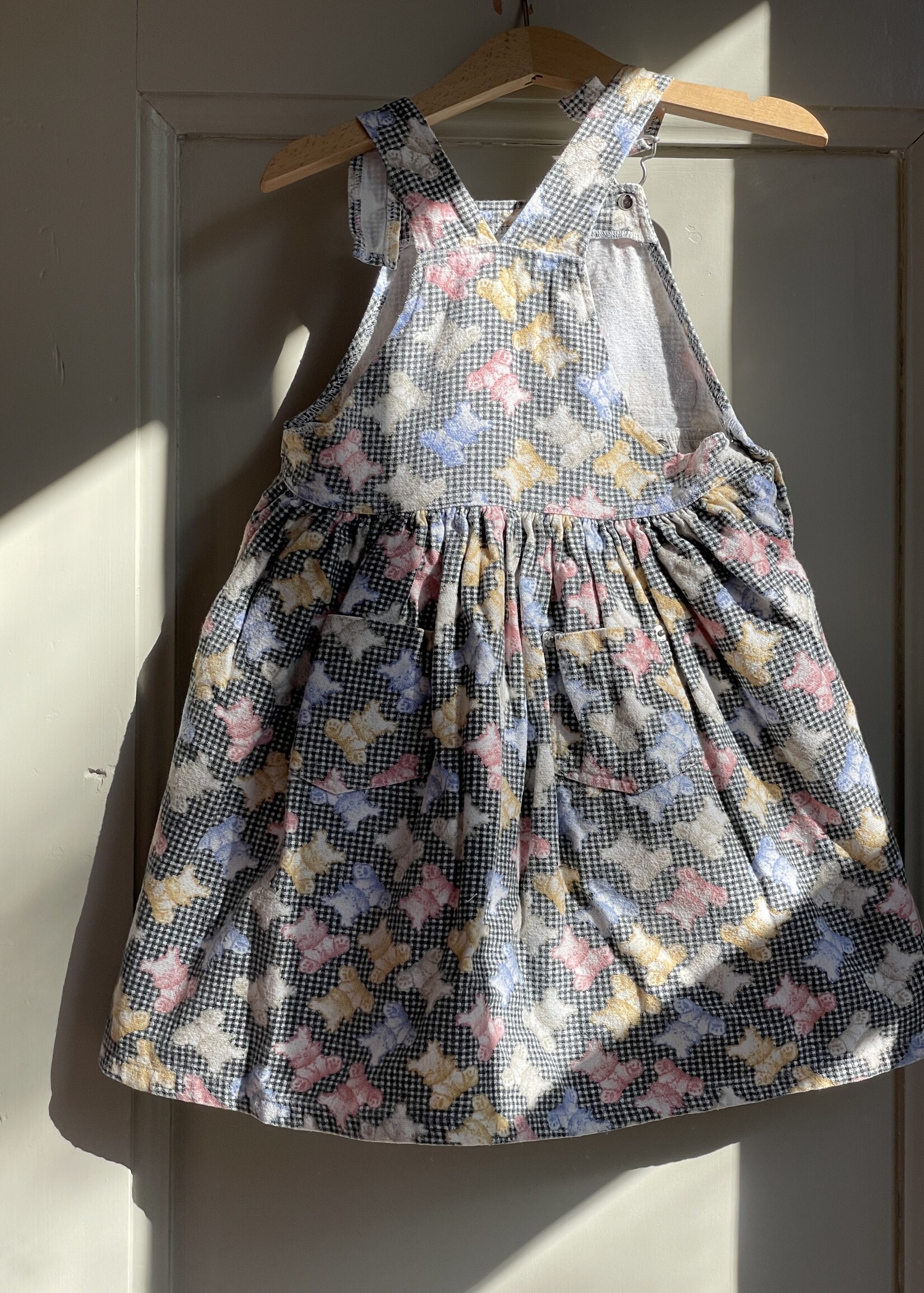 Vintage Vichy Dogs Dress 4y