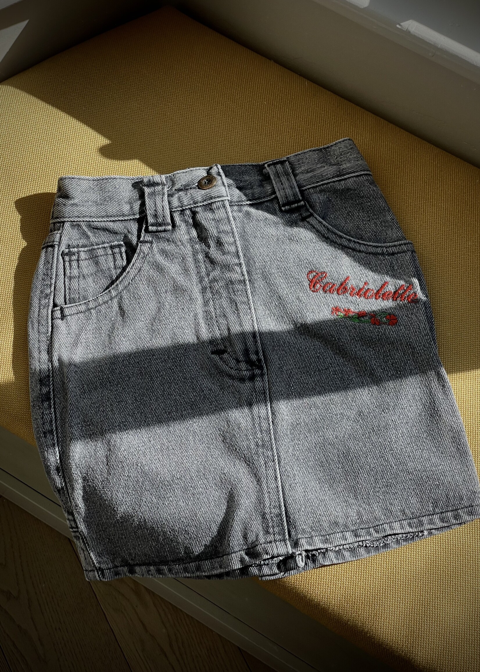 Vintage Cabriolette denim Skirt 4y
