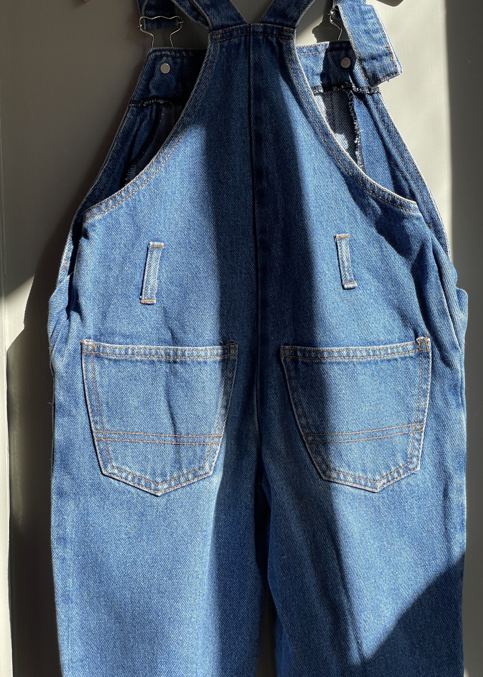 Vintage Regular Denim Boxy Dungarees 4y