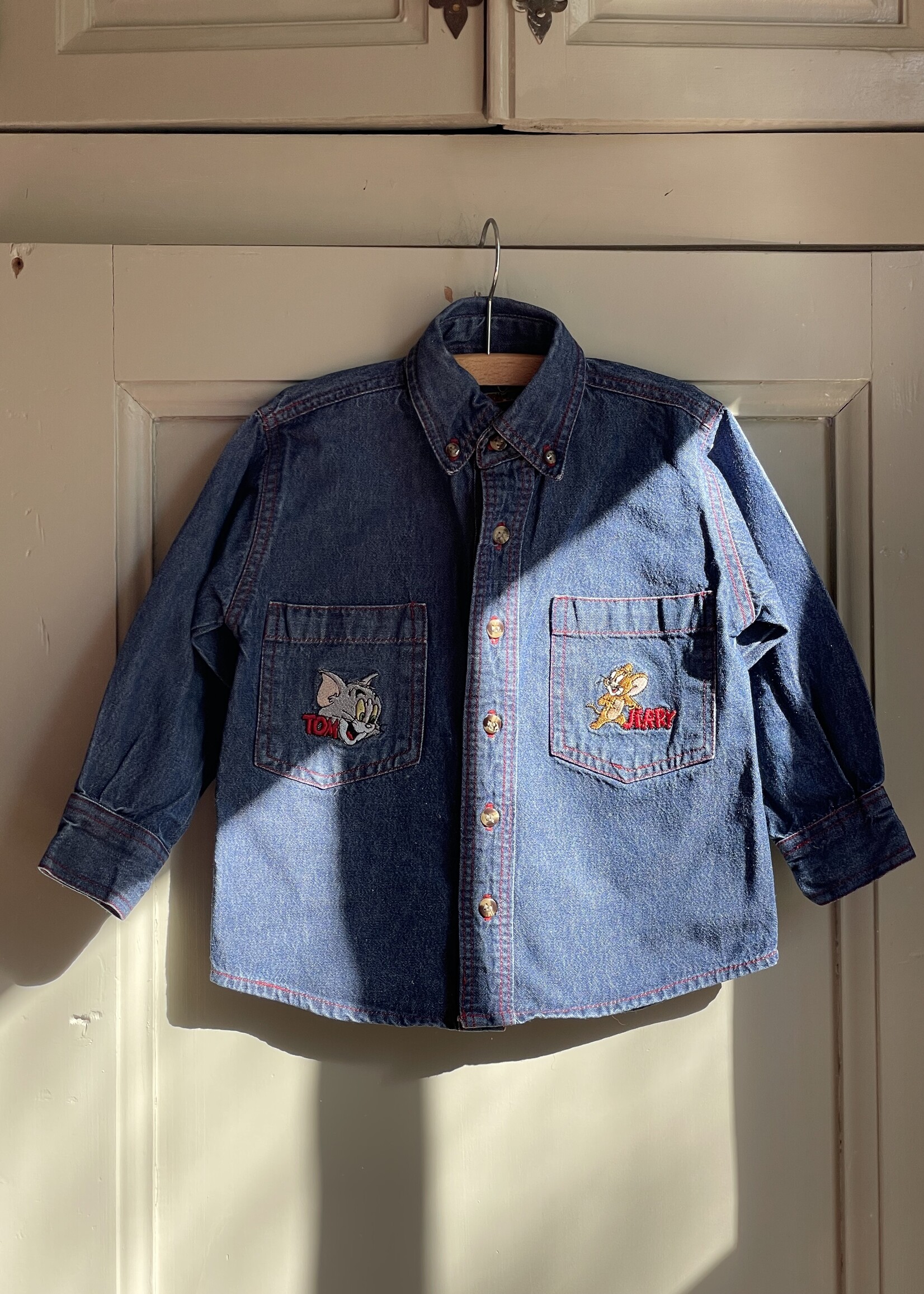 Vintage Tom & Jerry Denim Shirt 3y