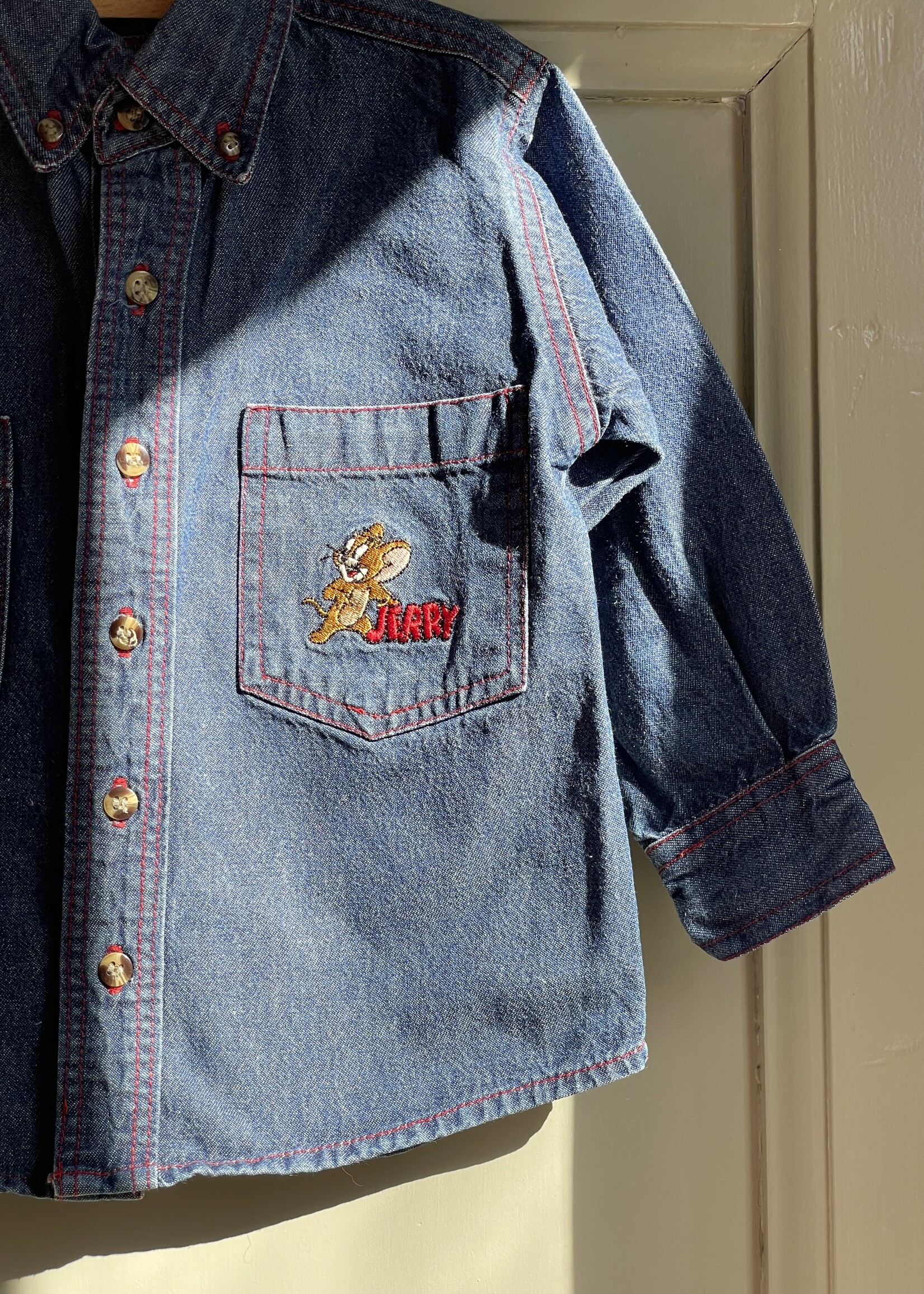 Vintage Tom & Jerry Denim Shirt 3y
