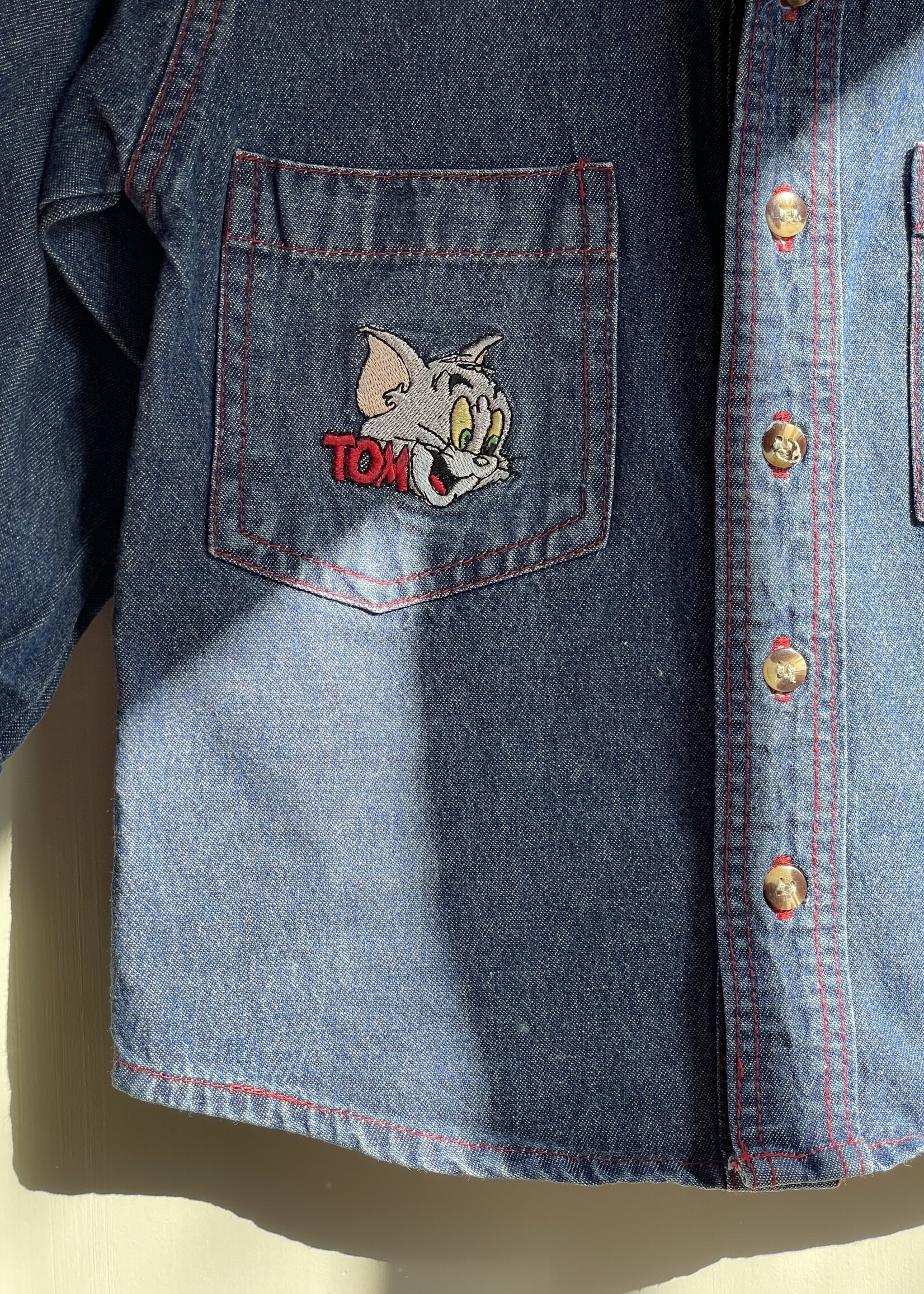 Vintage Tom & Jerry Denim Shirt 3y