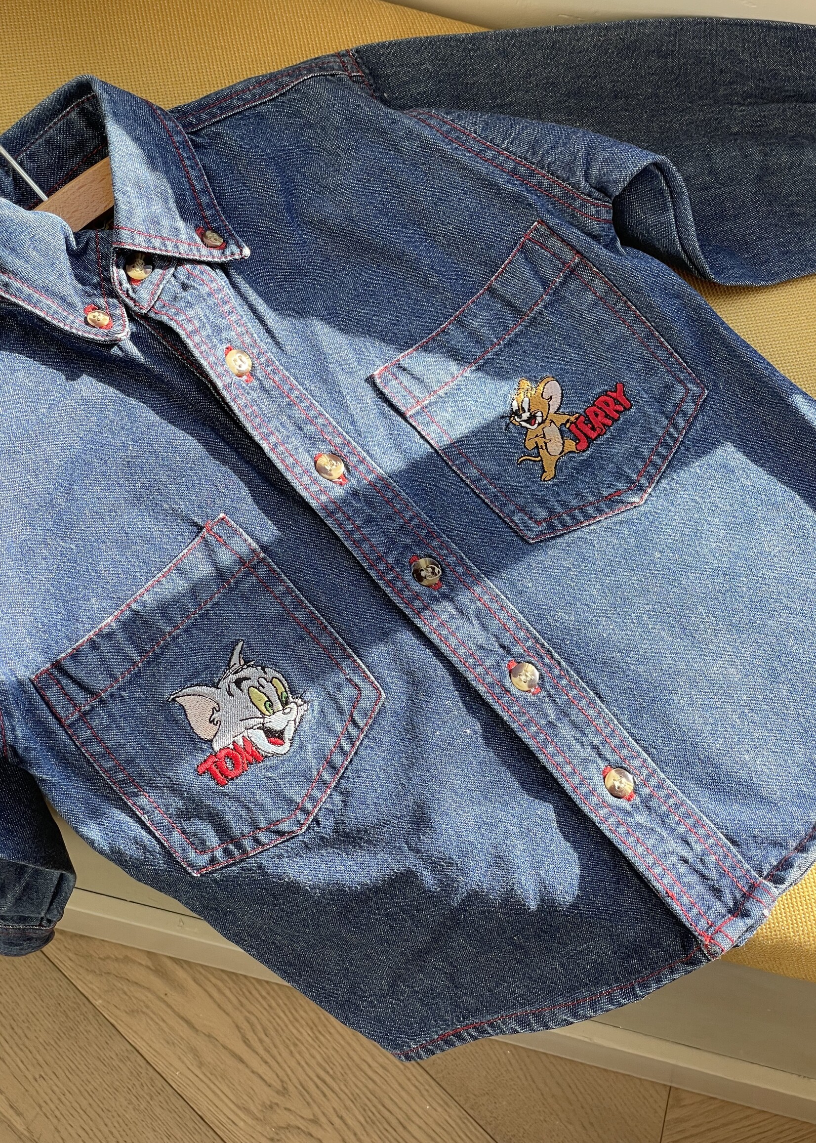 Vintage Tom & Jerry Denim Shirt 3y
