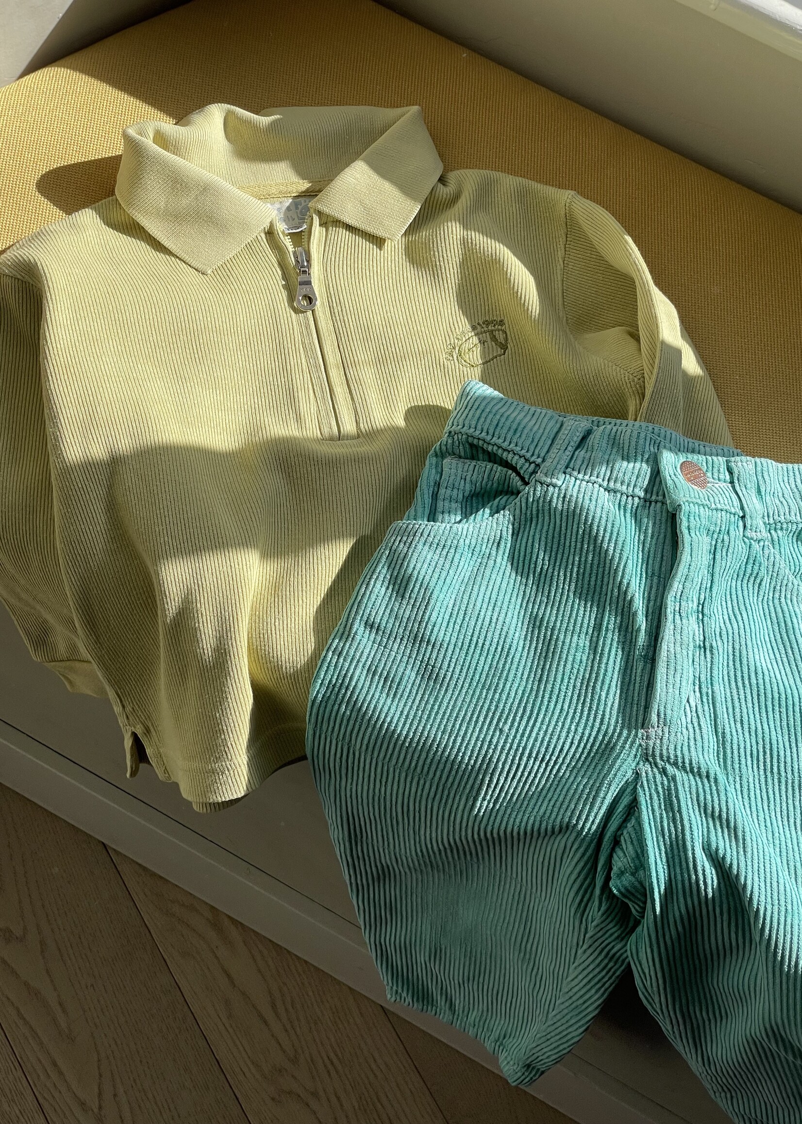 Vintage Sandy Yellow Rugby Sweater 2-3y